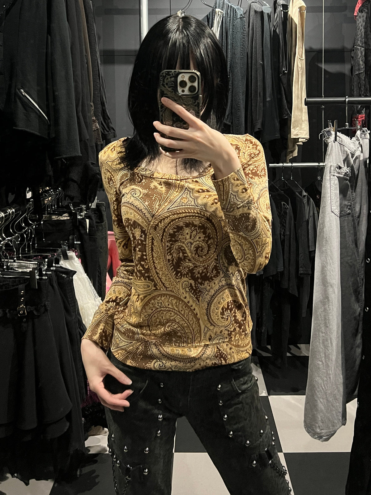 GOA Paisley Long Sleeve Top
