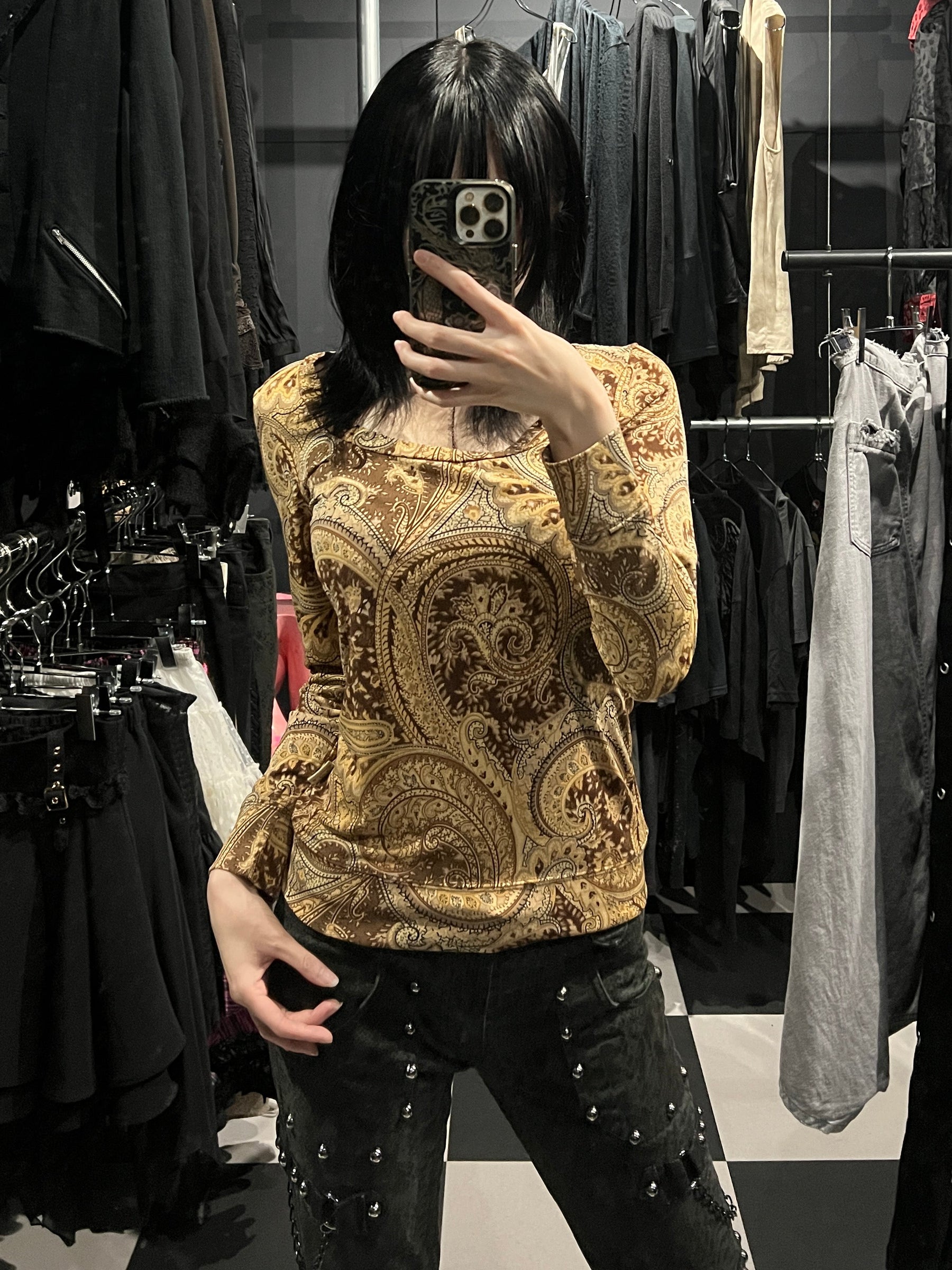 GOA Paisley Long Sleeve Top