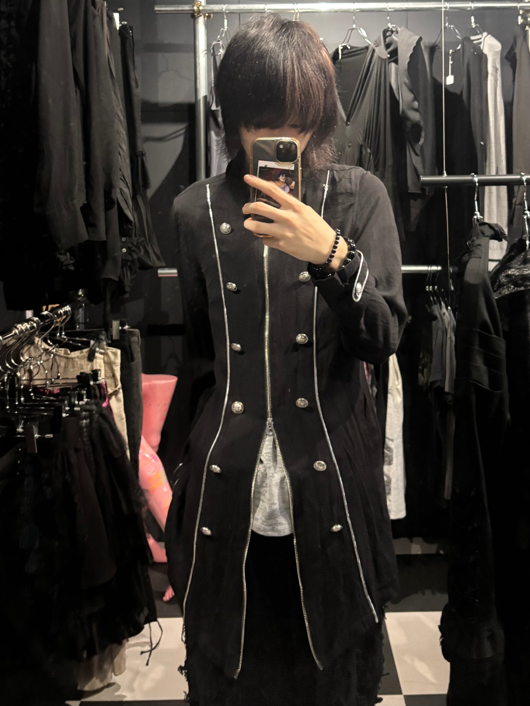 CIVARIZE Zip-Detail Long Jacket
