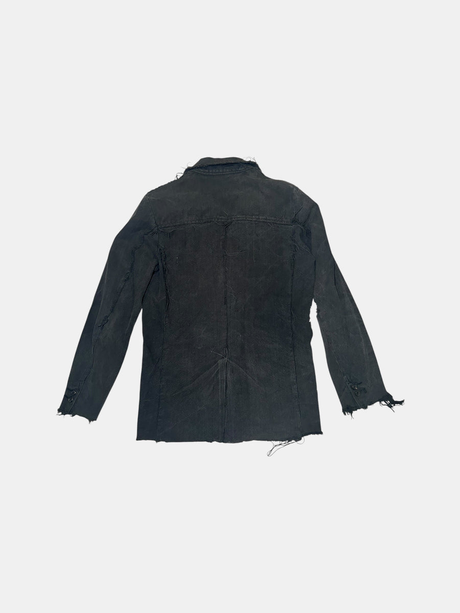 Raw-Edge Tailored Jacket