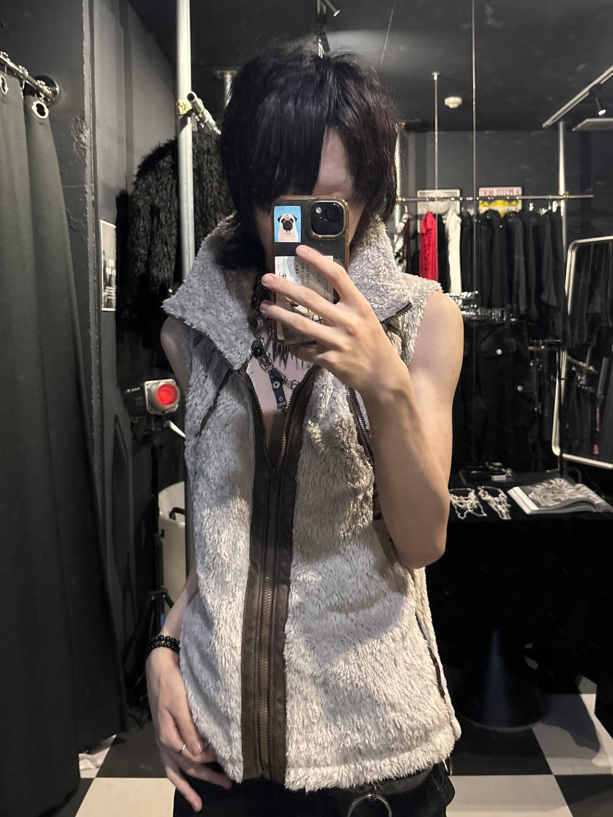 Multi-Zip Pile Vest
