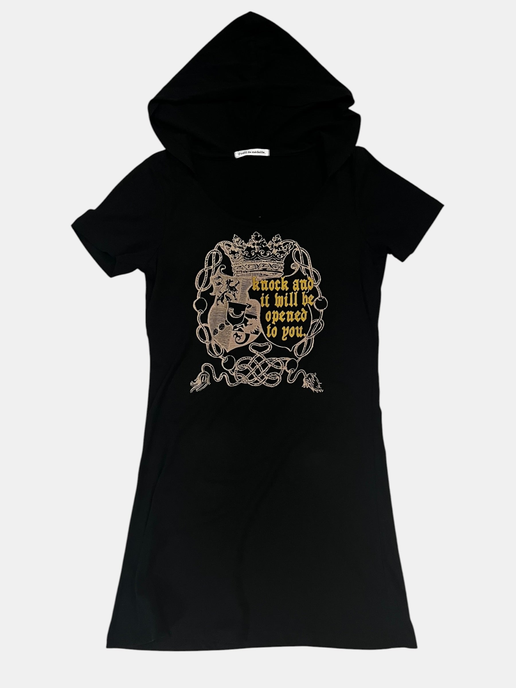 Gothic Crest Hooded Tee