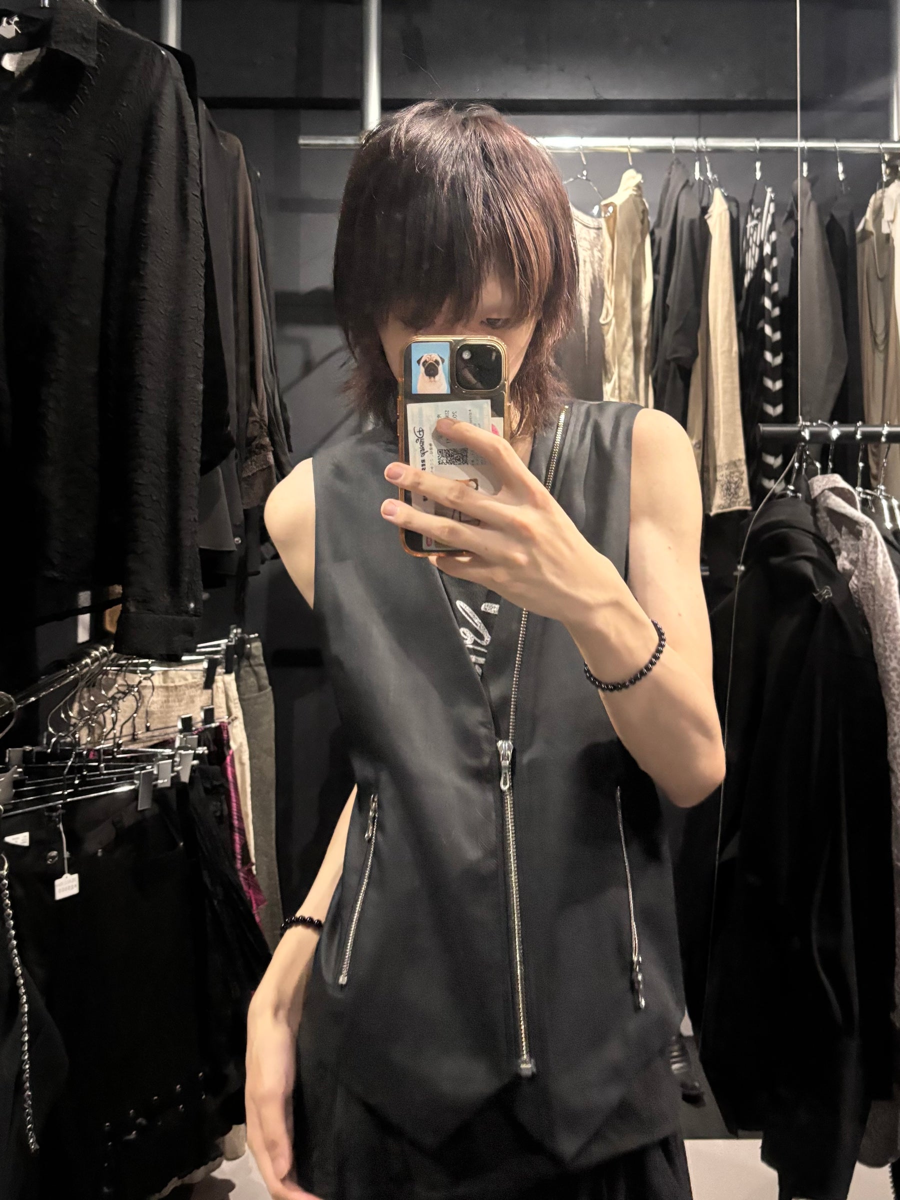 Triple-Zip Tailored Vest