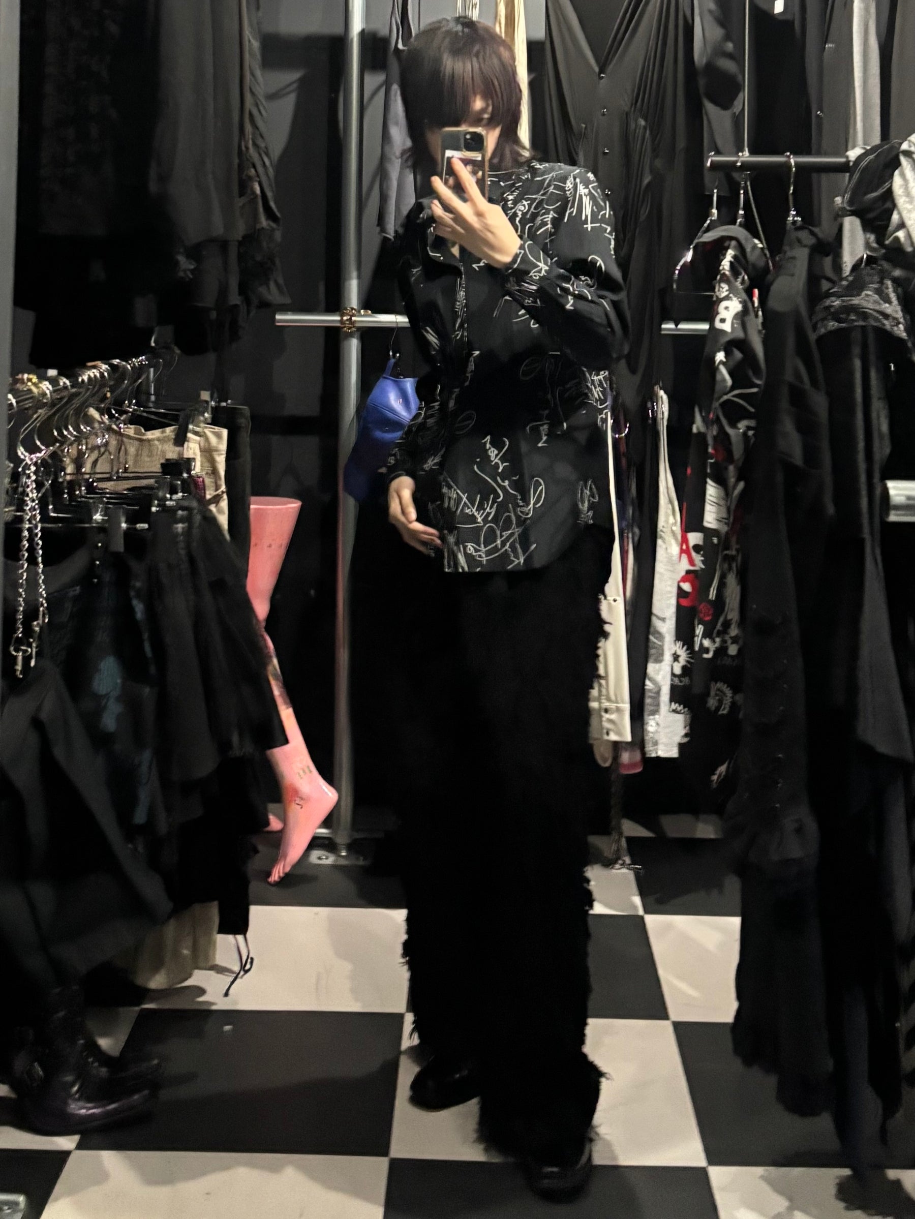 COMME des GARÇONS HOMME PLUS Scribble-Print Shirt