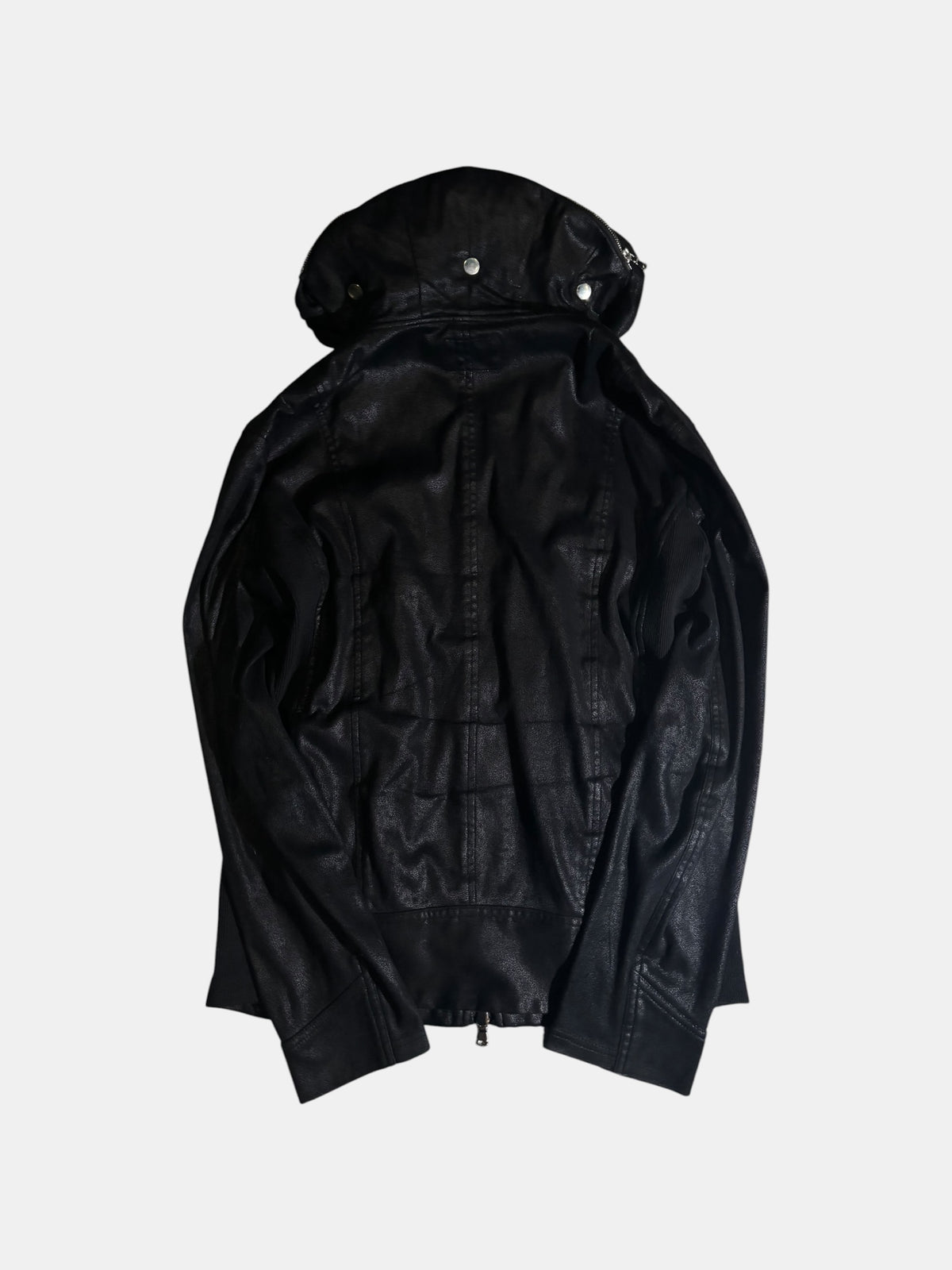 Zip-Detail Hooded Jacket