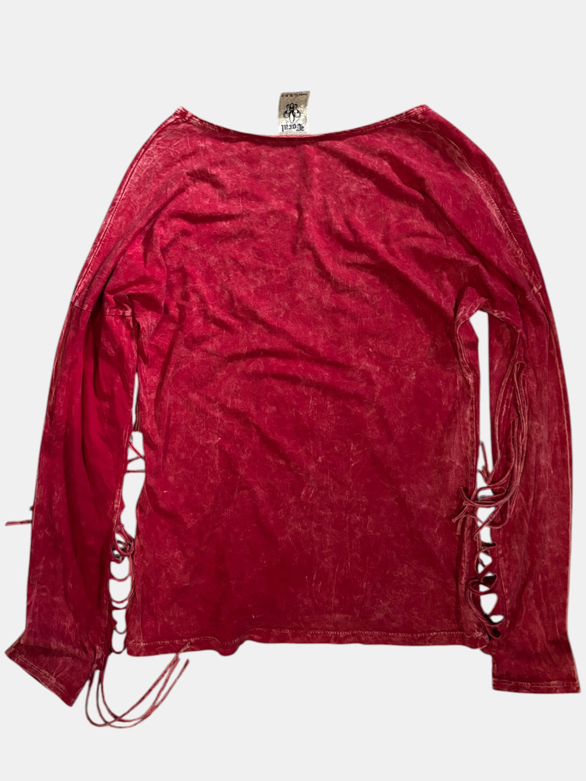 Y2K Rhinestone Cow Skull Long Sleeve
