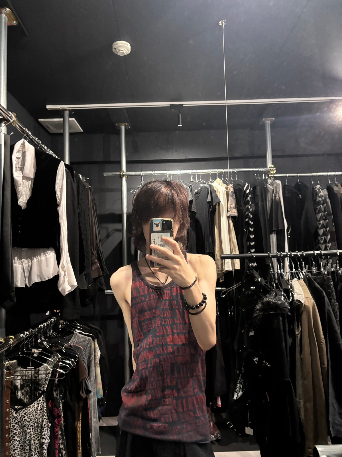 Allover Typography Tank Top