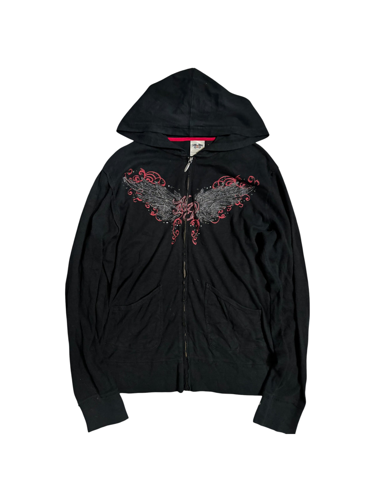 Wing Graphic Zip Hoodie