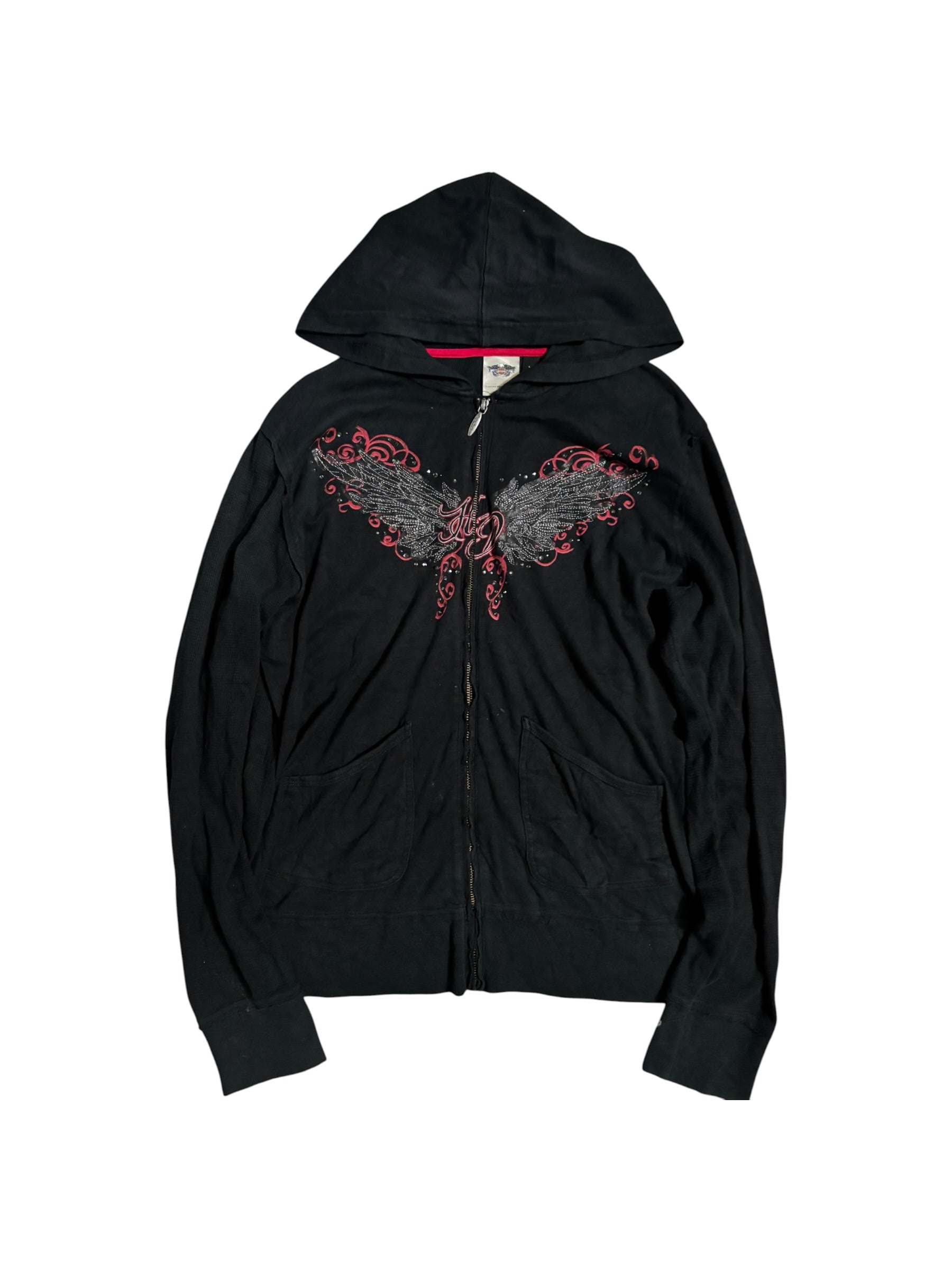 Wing Graphic Zip Hoodie