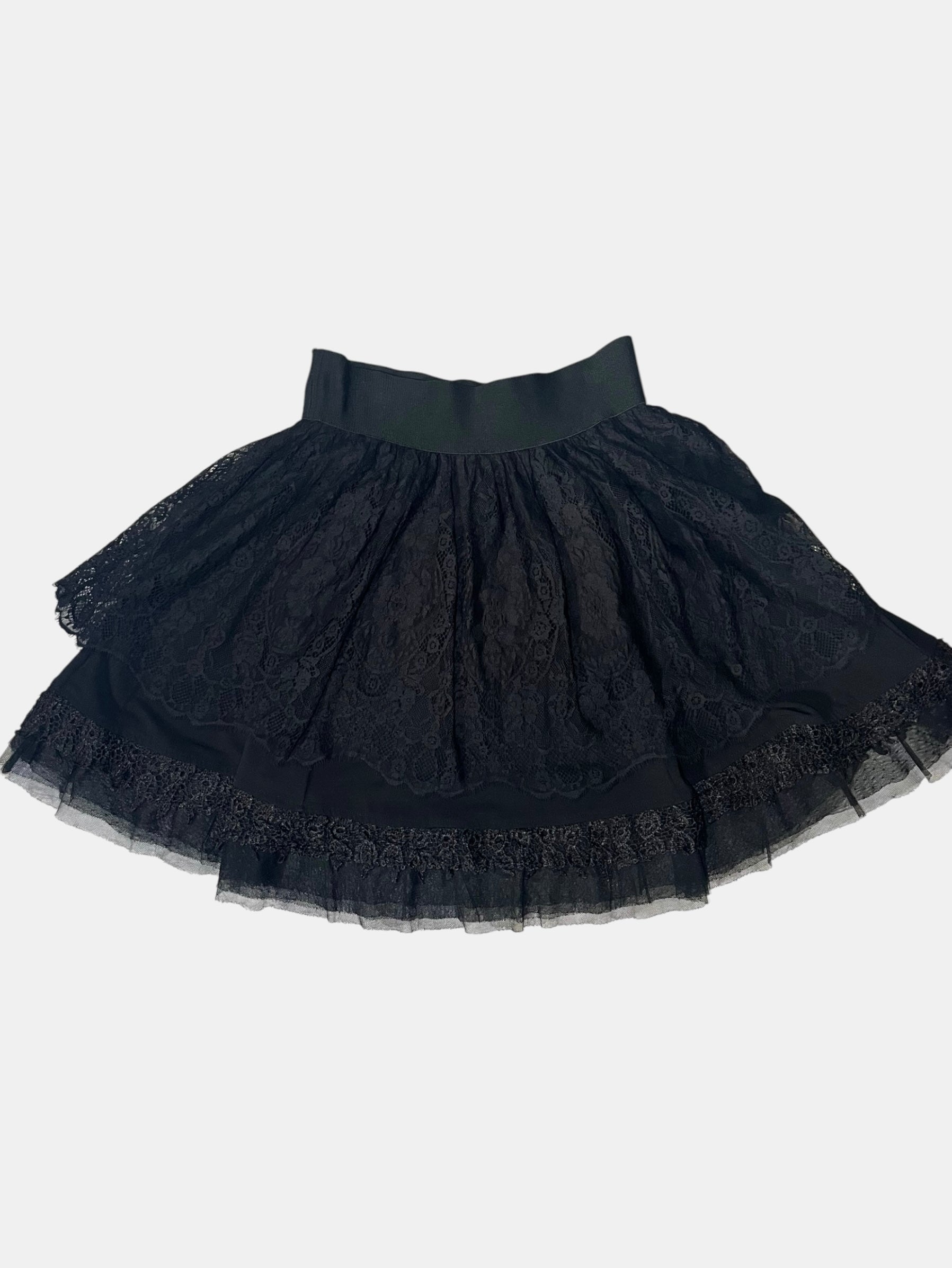 OZZ ONESTE Lace Tiered Skirt