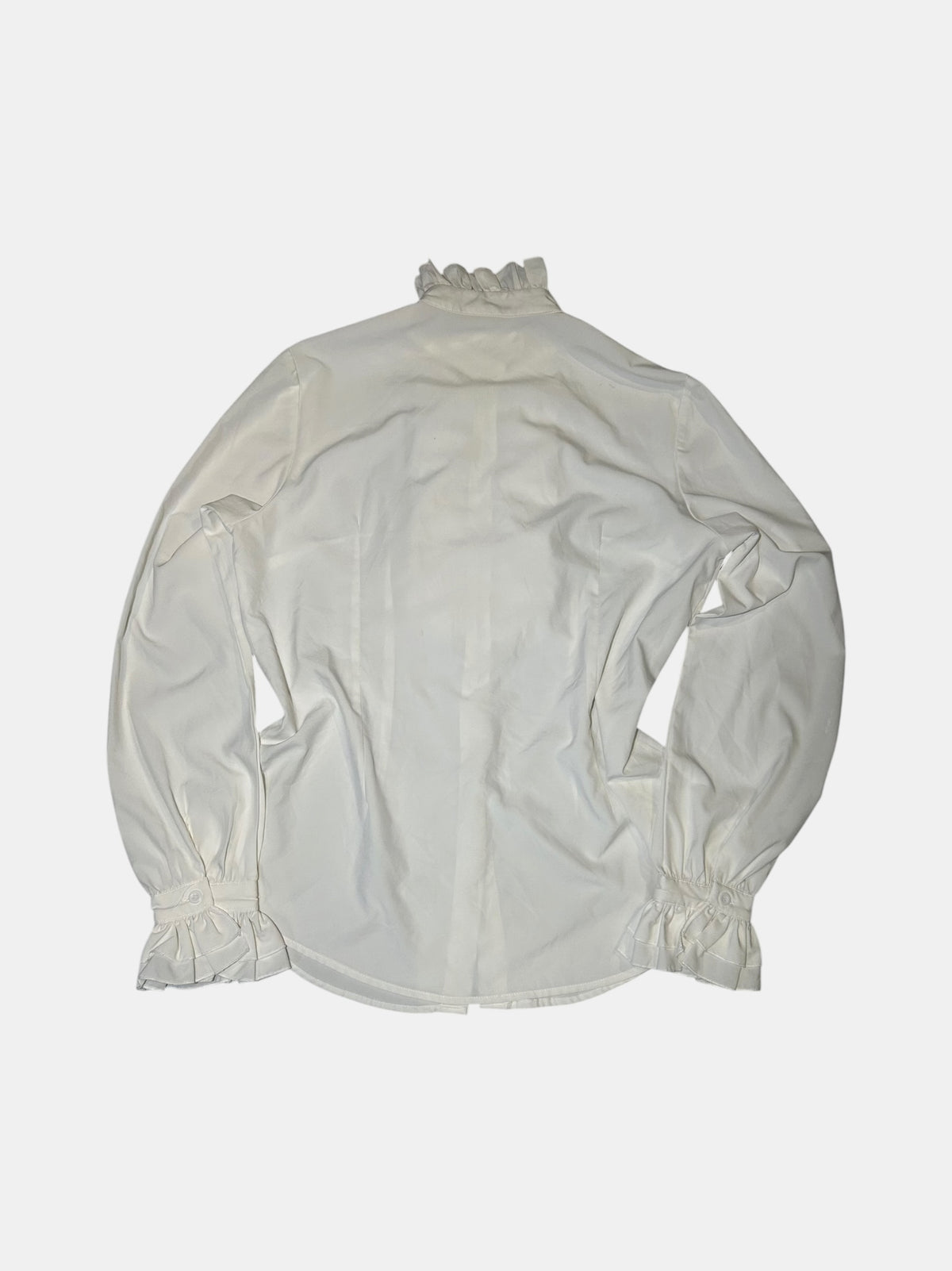 Ruffle Stand Collar Shirt