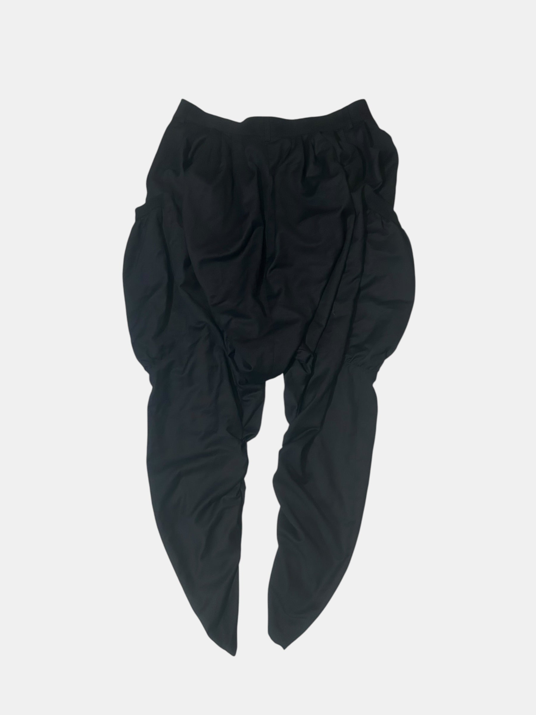 Balloon Drop-Crotch Pants