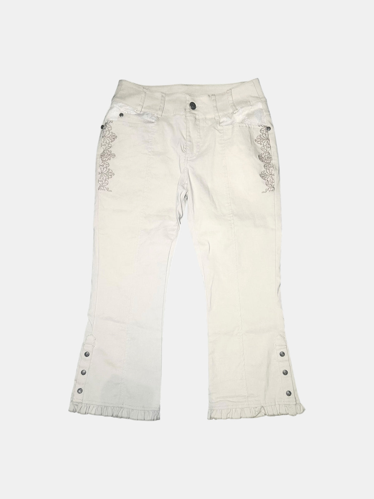 Frill Hem Flare Pants