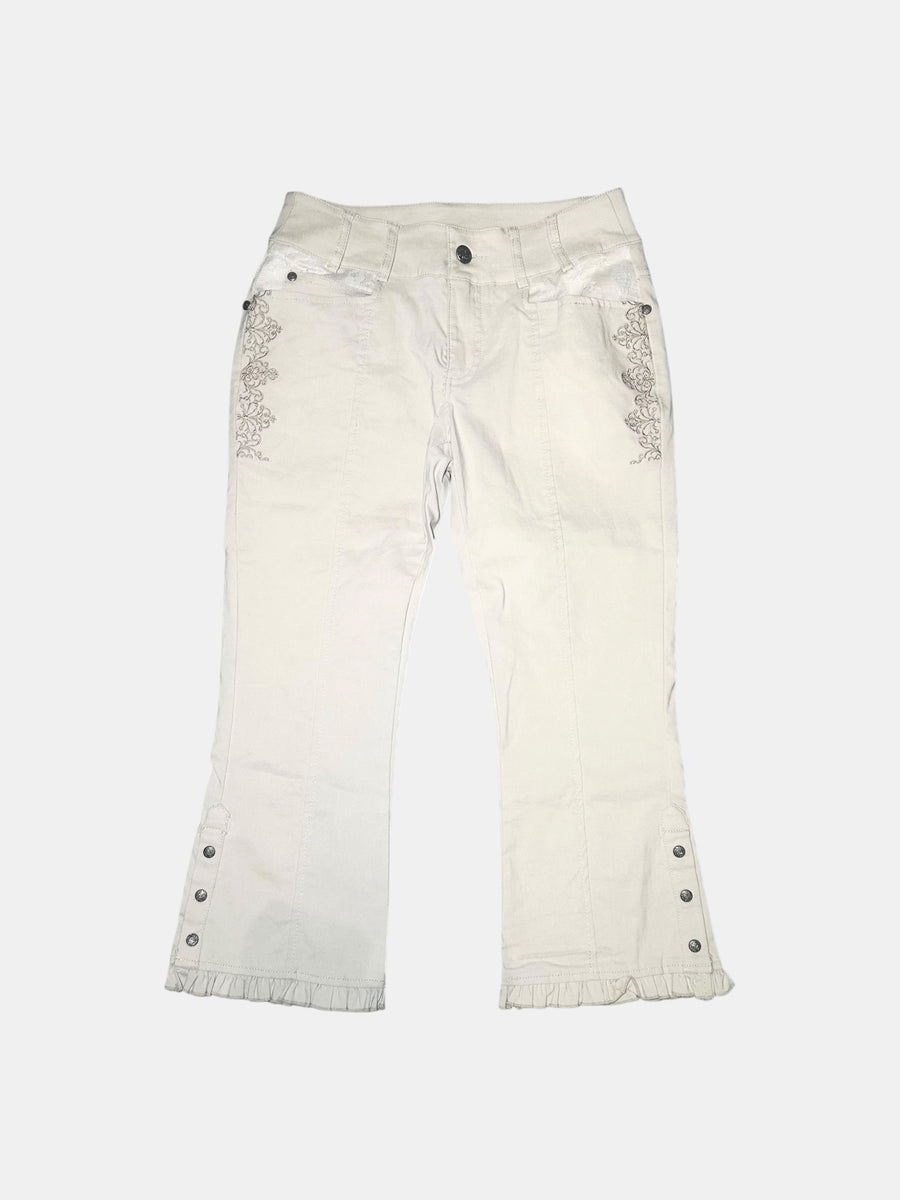 Frill Hem Flare Pants