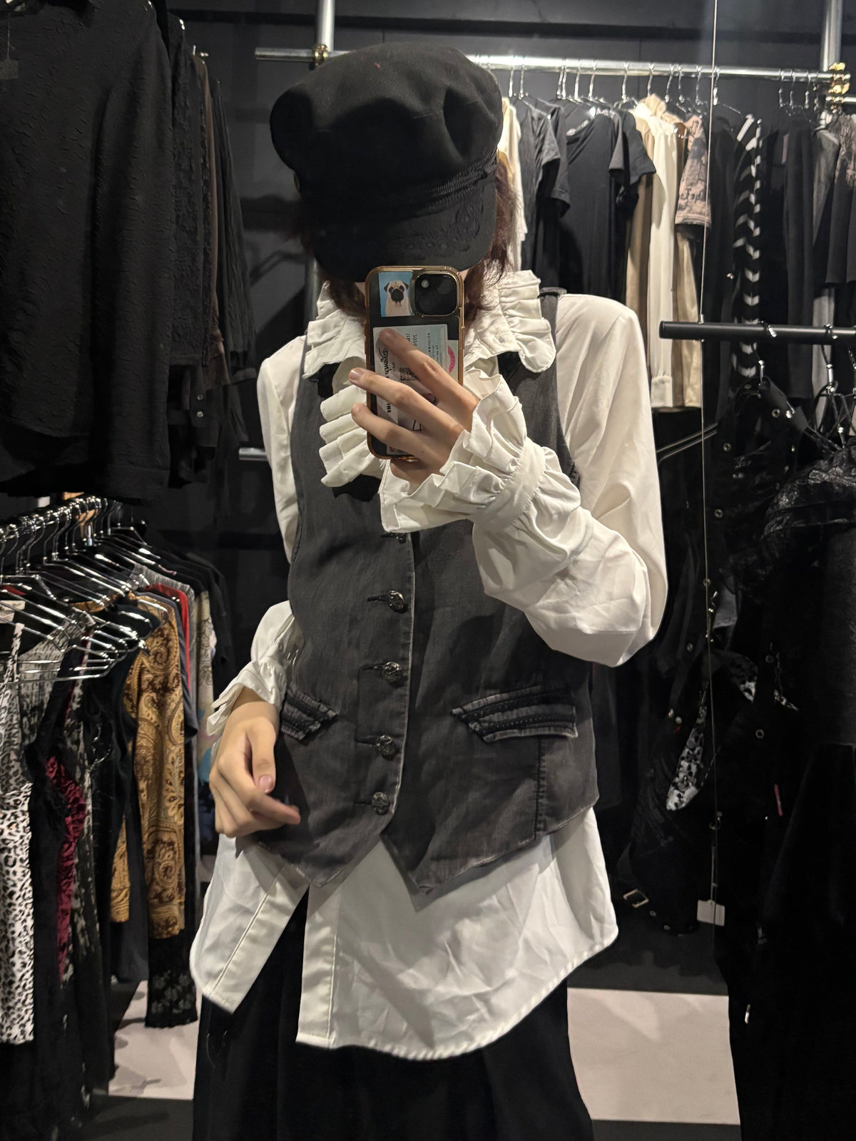 Cross-Motif Vest