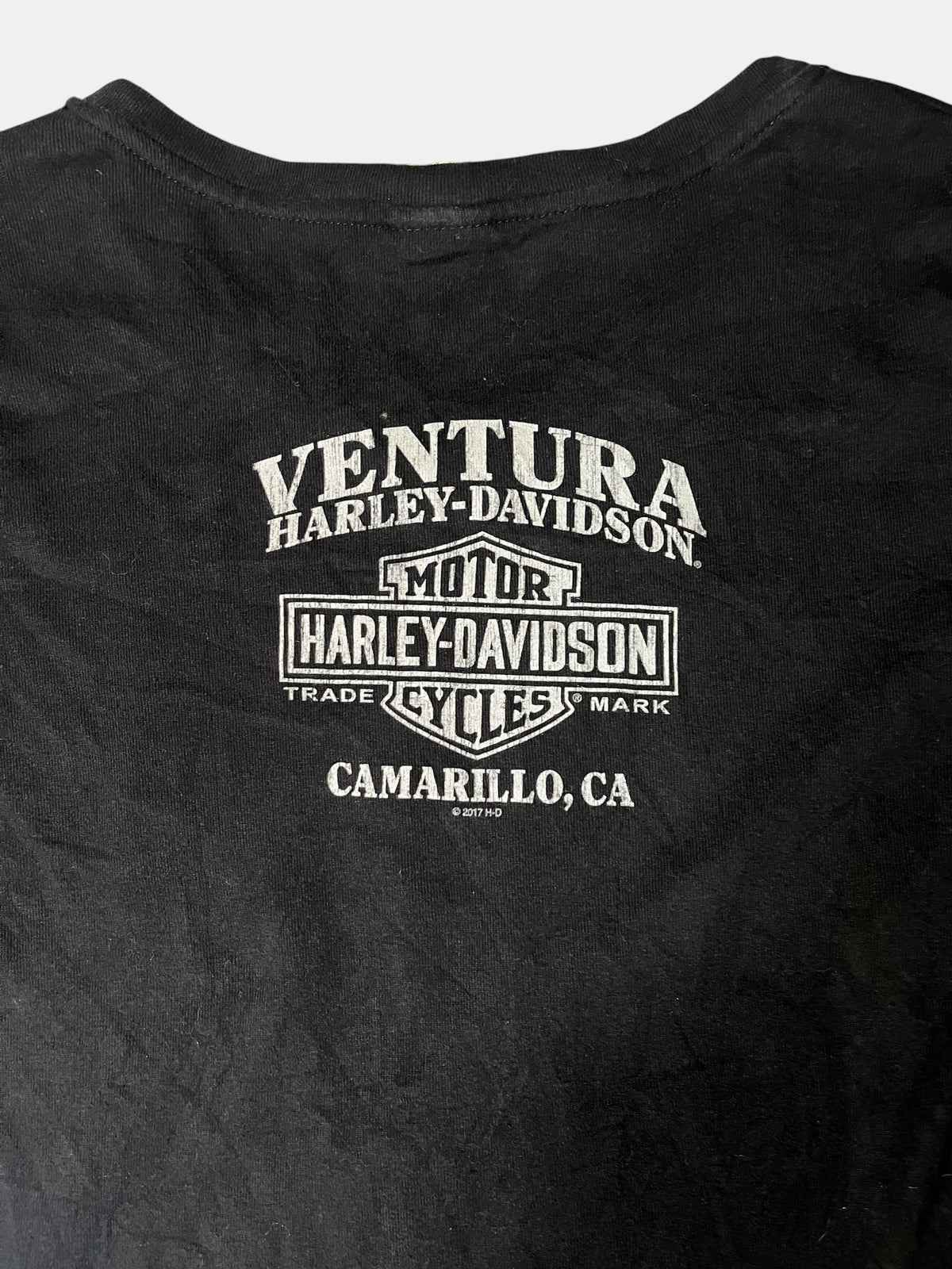 Harley-Davidson Motorcycle-Print Long-Sleeve Tee