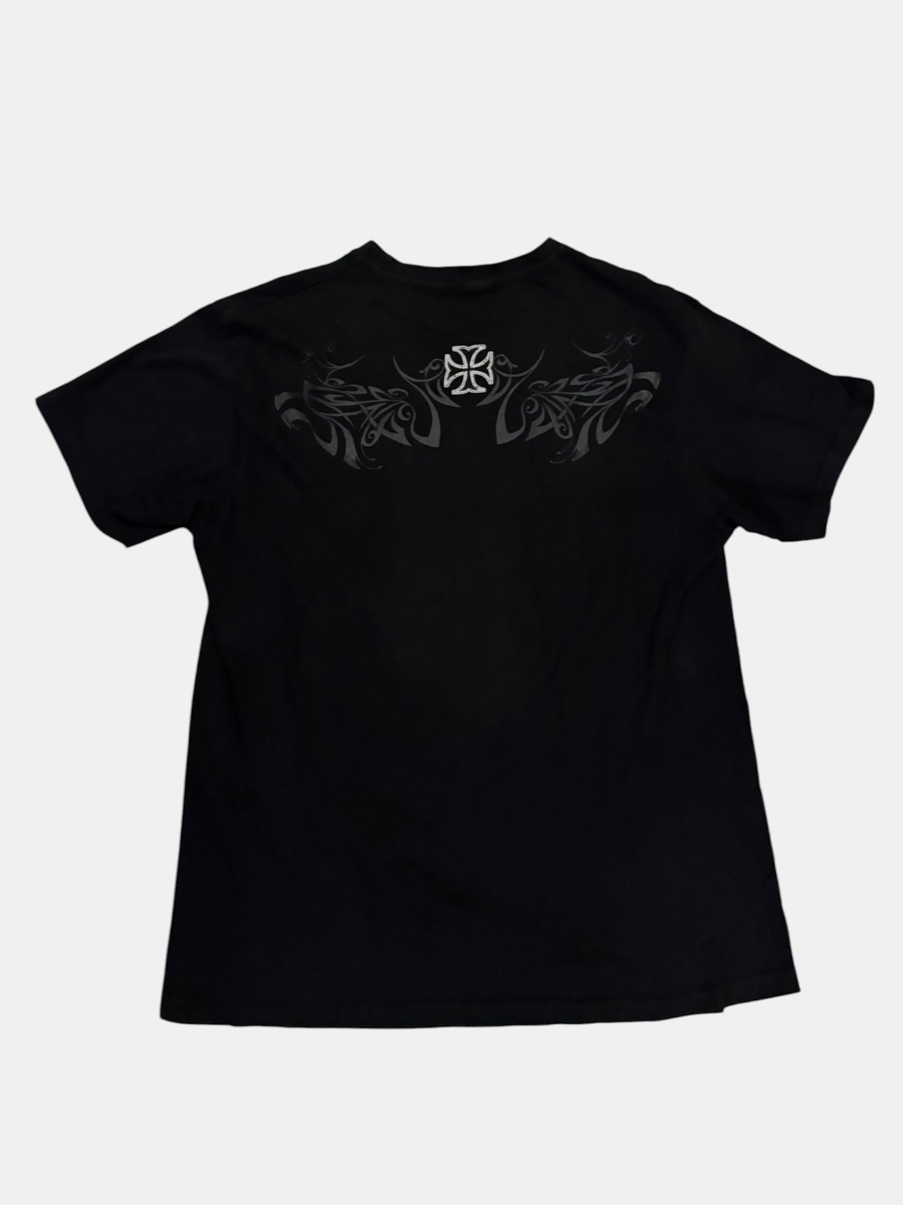 Y2K Winged Skull Graphic Tee