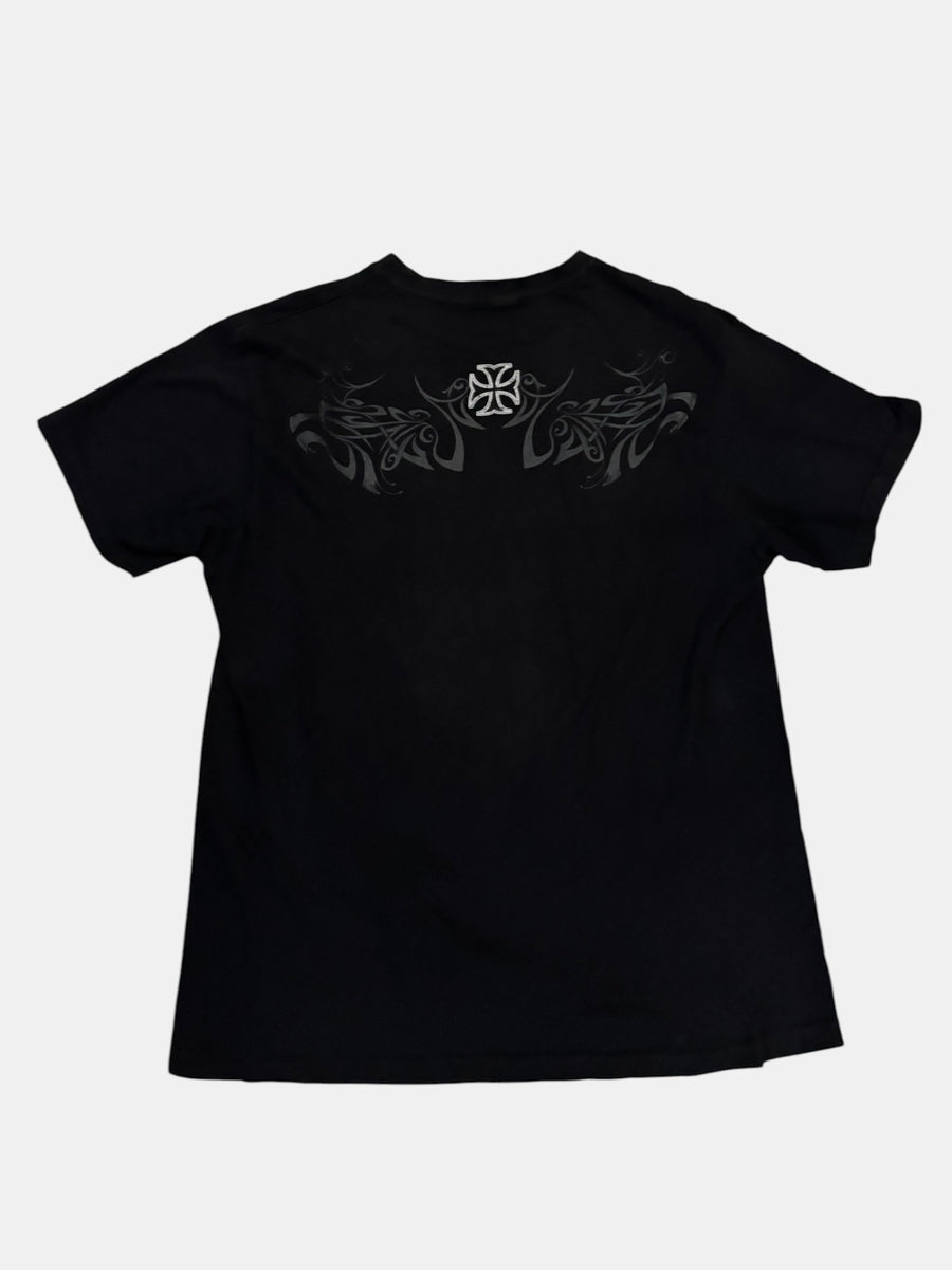 Y2K Winged Skull Graphic Tee
