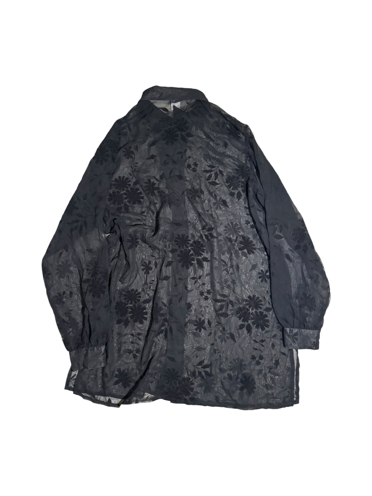 Gothic Sheer Floral Shirt