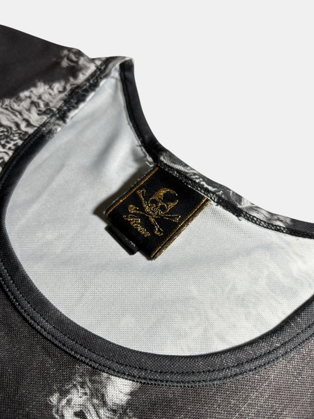 Distressed-Print T-Shirt