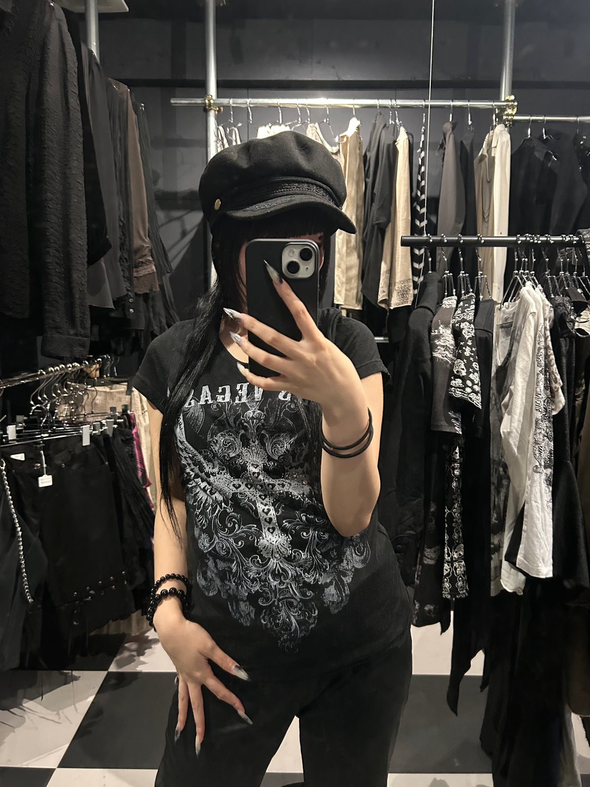 Y2K Las Vegas Cross Graphic T-Shirt