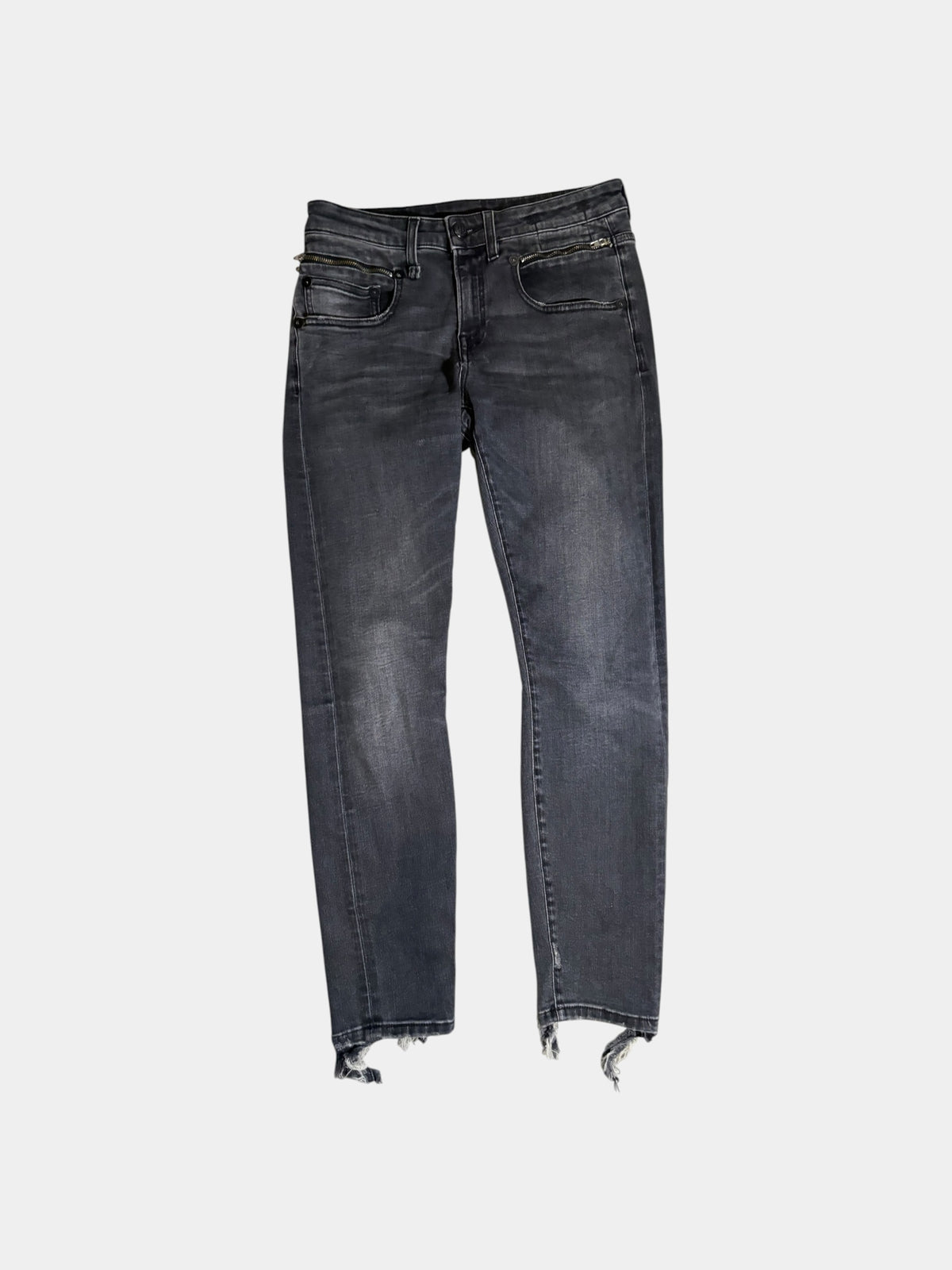 Zip-Pocket Skinny Jeans