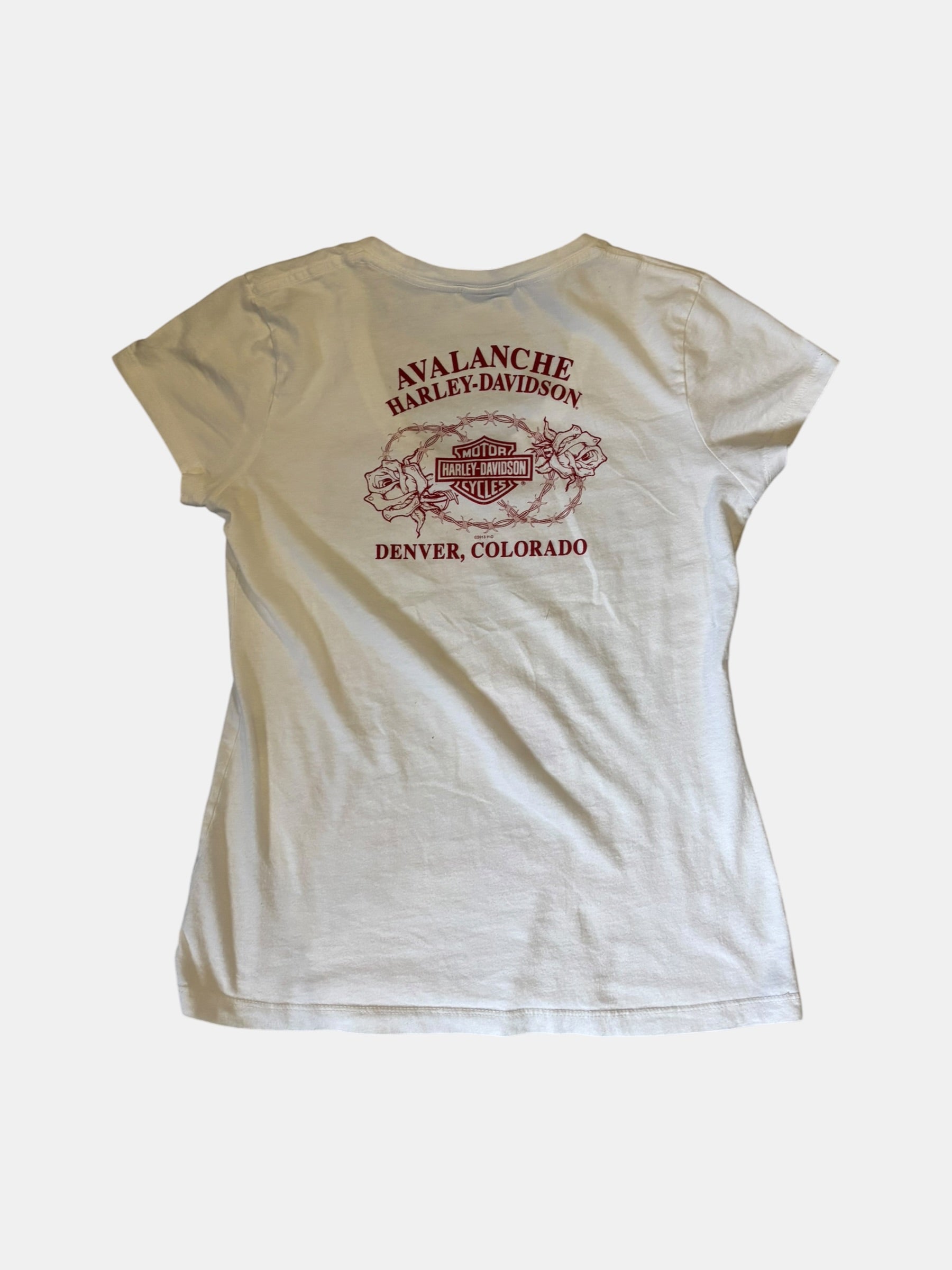 Harley-Davidson "Kiss My Asphalt" Graphic V-Neck Tee