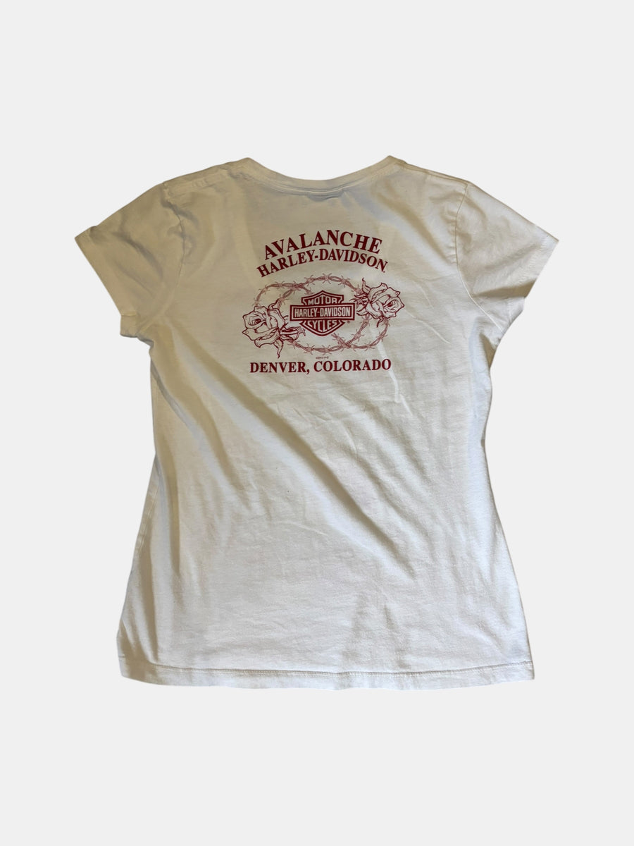 Harley-Davidson "Kiss My Asphalt" Graphic V-Neck Tee