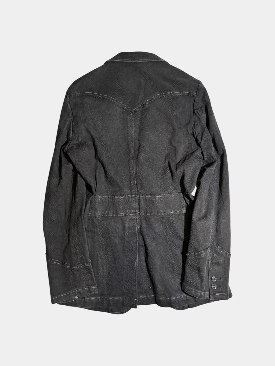 Contrast-Stitch Tailored Jacket
