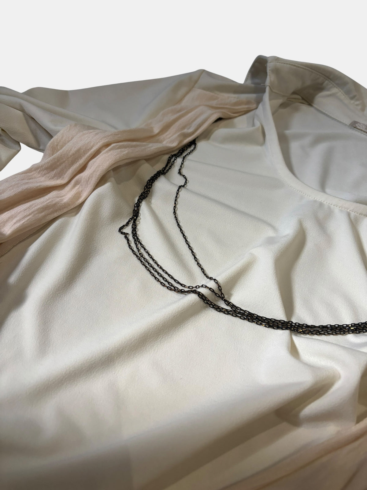 Rozen Kavalier Draped Cowl-Neck Top