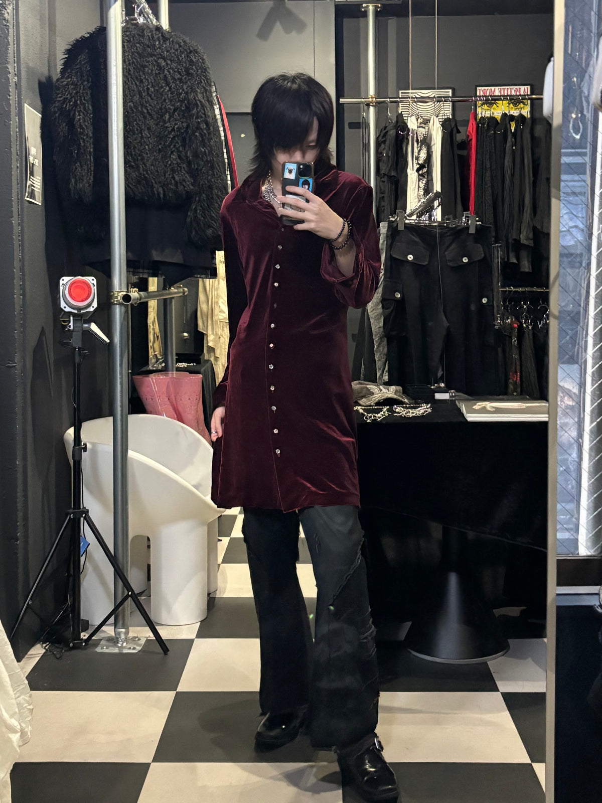 Velvet Long Shirt