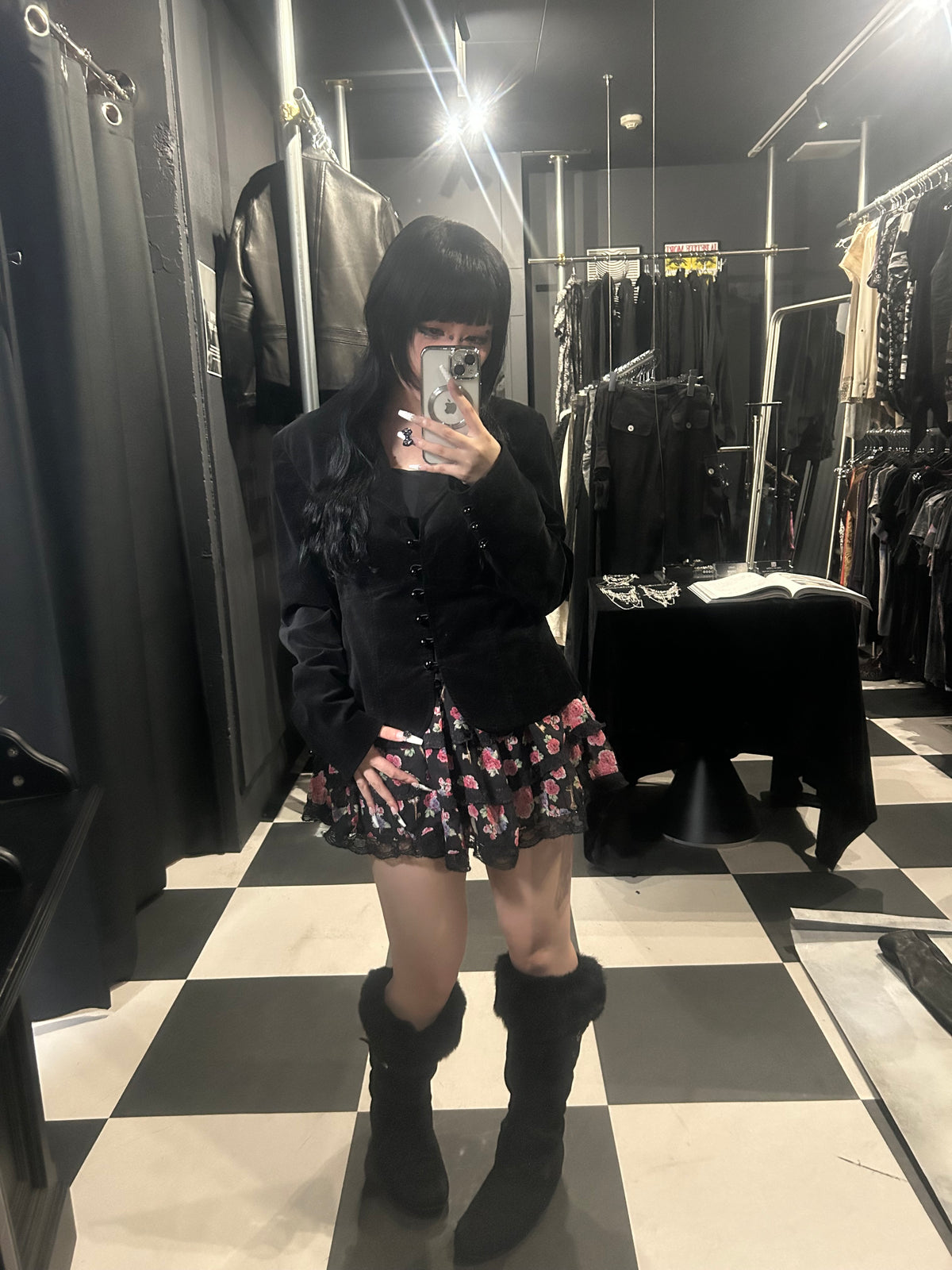 Velvet Peplum Jacket