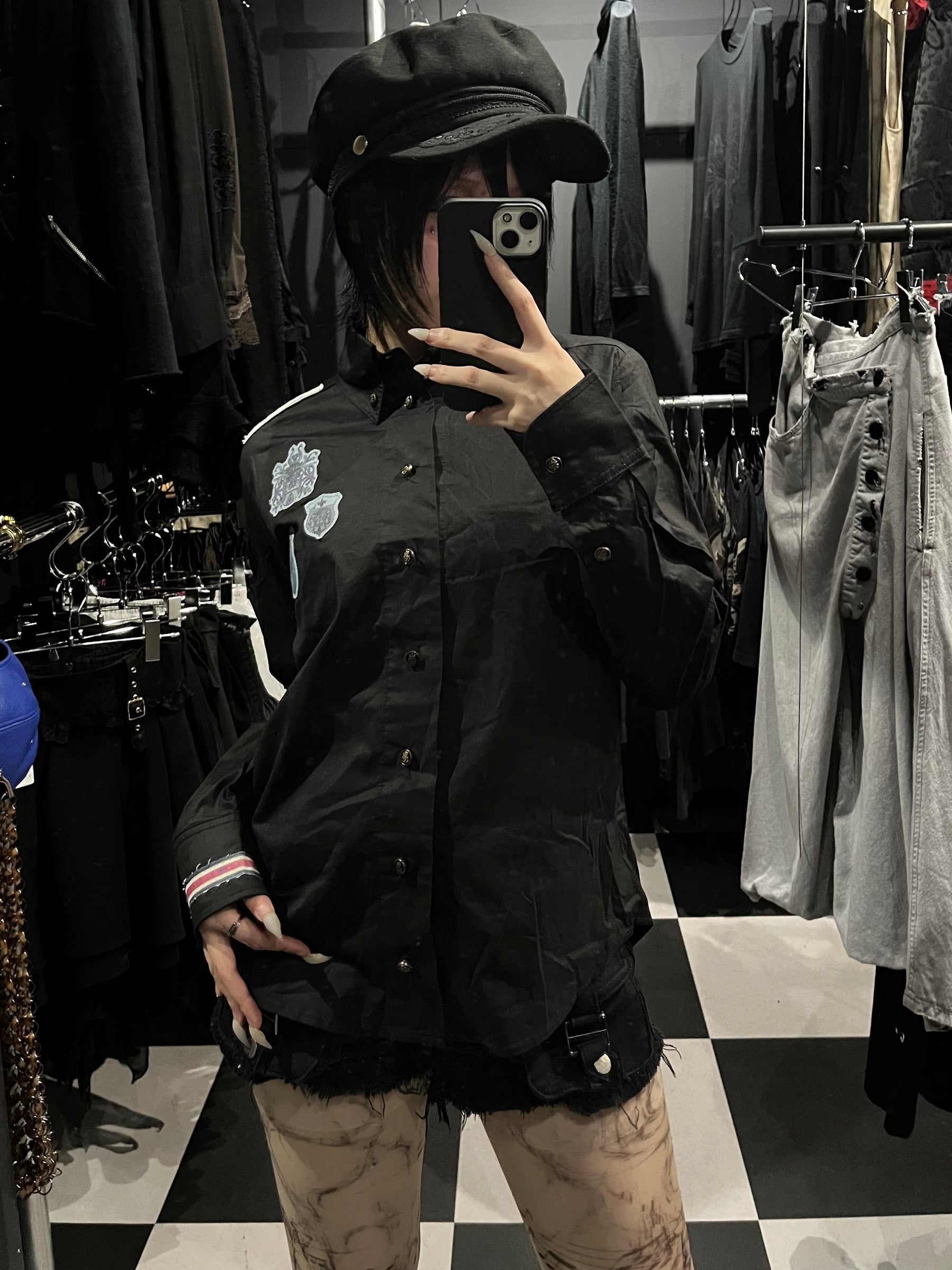 h.ANARCHY Emblem Patch Shirt