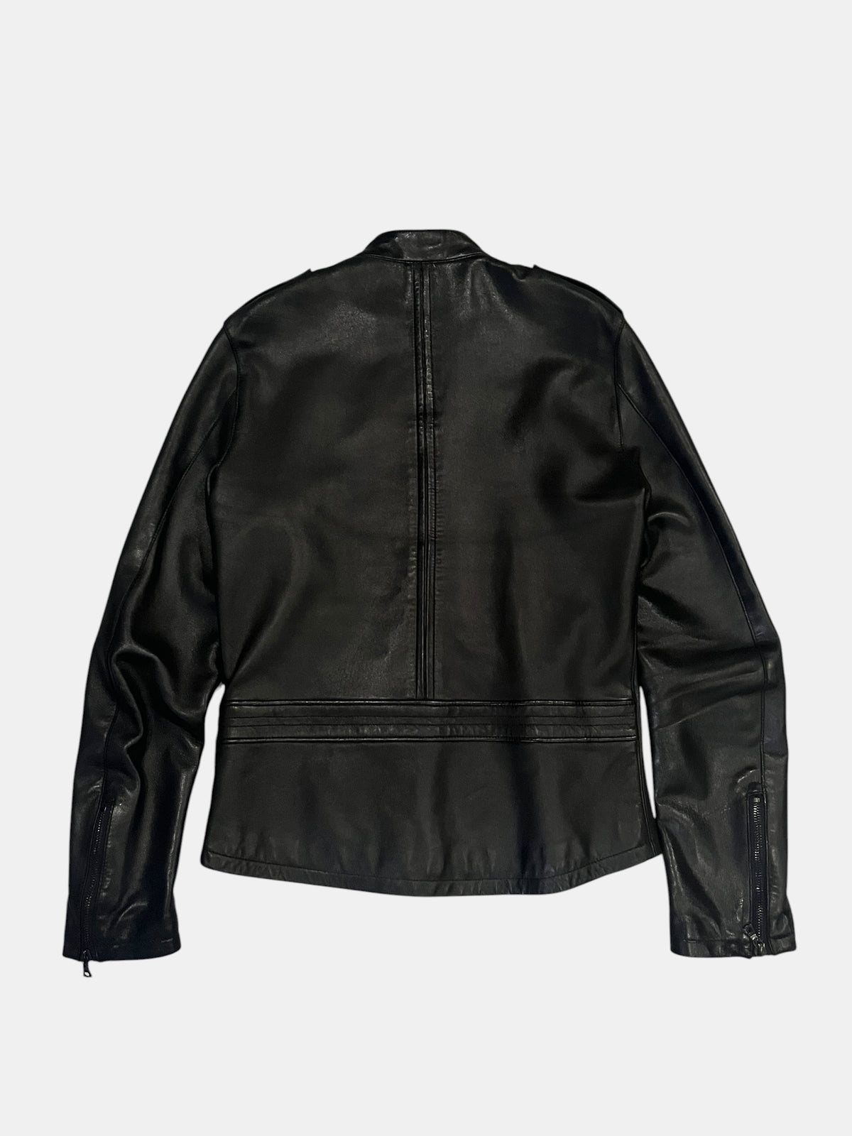 FACTOTUM Leather Racer Jacket