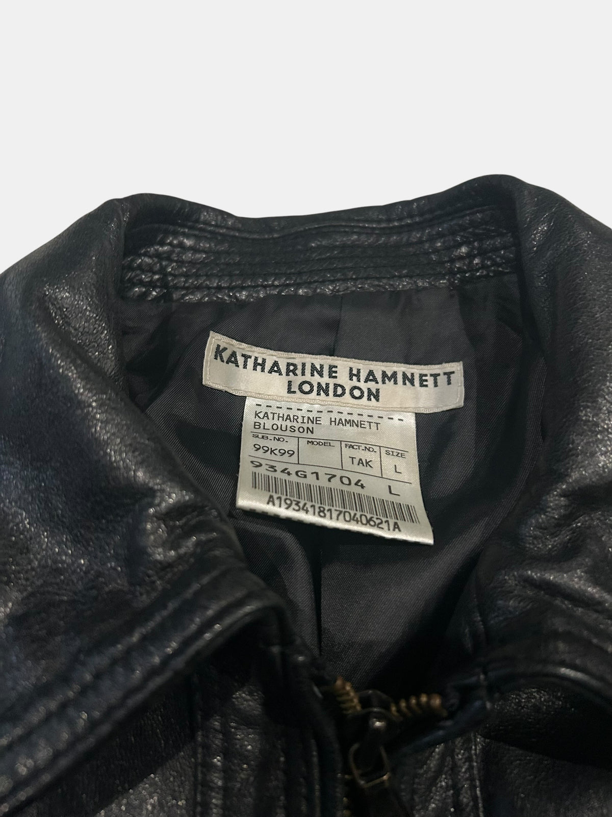 KATHARINE HAMNETT LONDON Leather Blouson