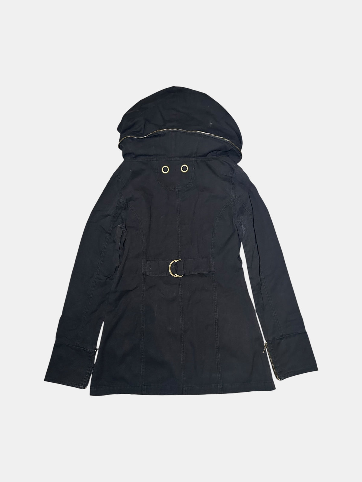 Camo-Lined Hooded Jacket