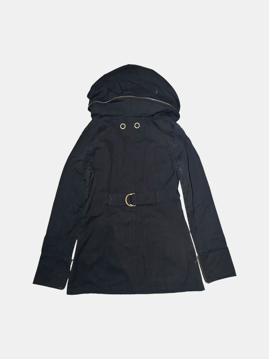 Camo-Lined Hooded Jacket