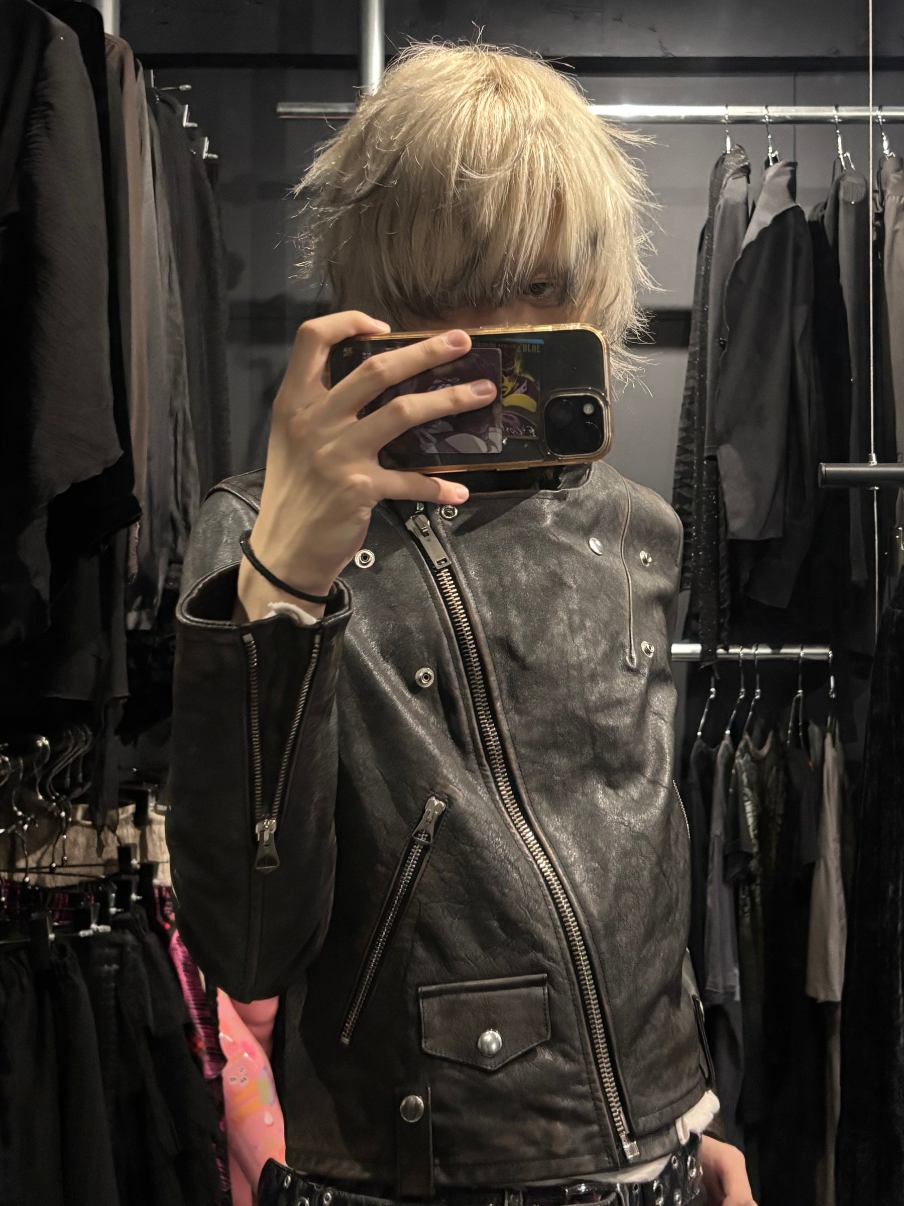 Golden Goose Leather Rider Jacket
