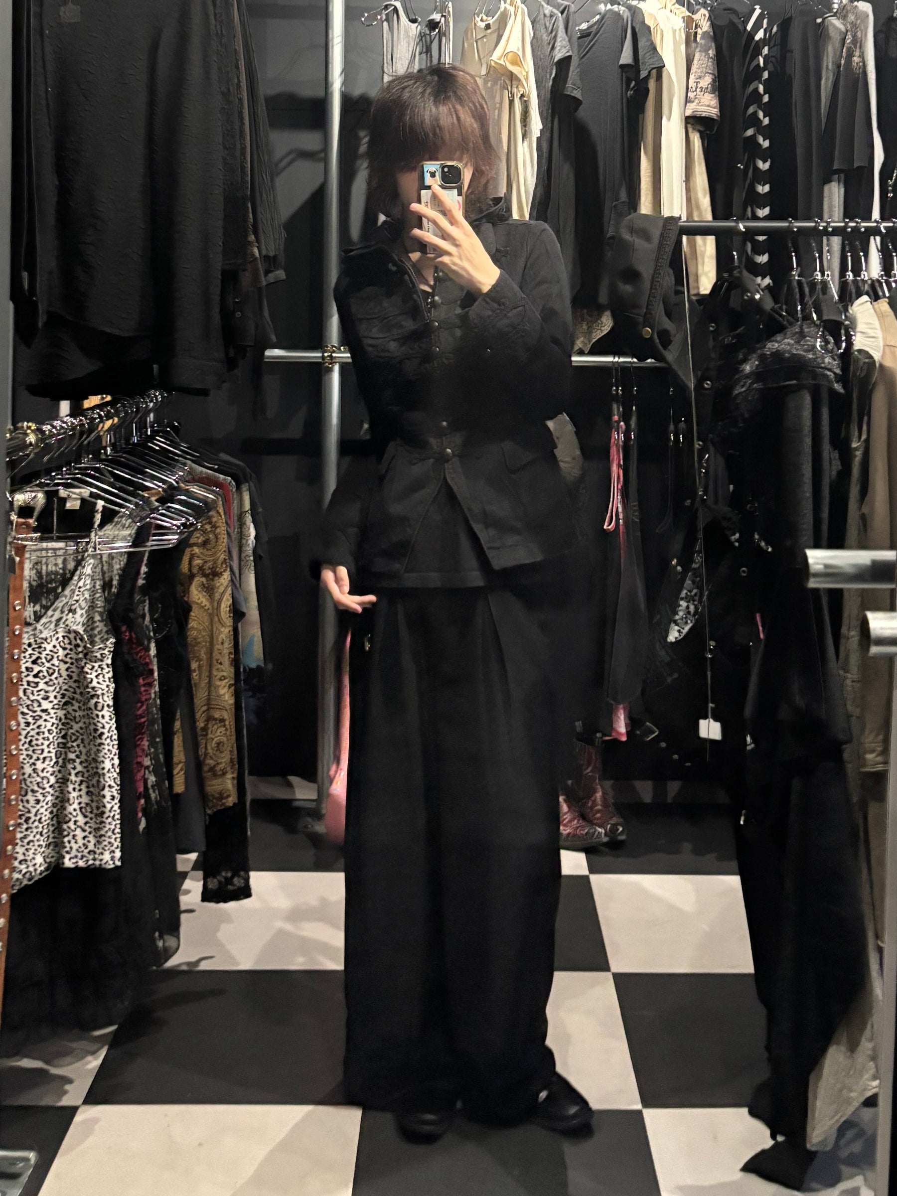 Ruffle-Trim Hooded Jacket