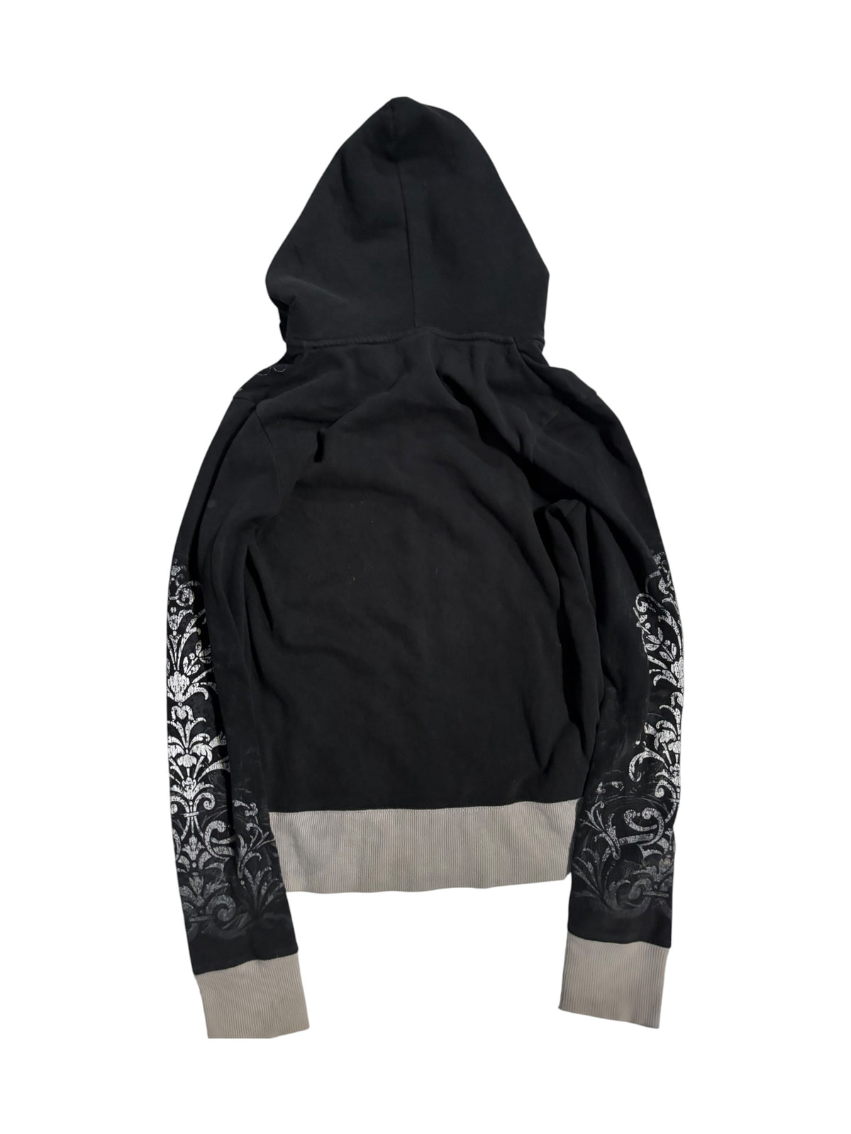Embellished Graphic Zip Hoodie