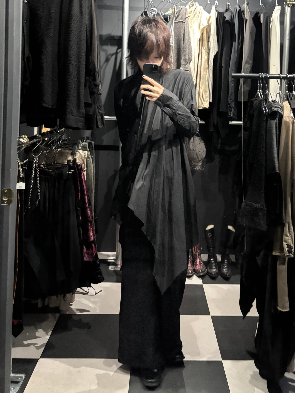 GADGET GROW Draped Asymmetric Shirt