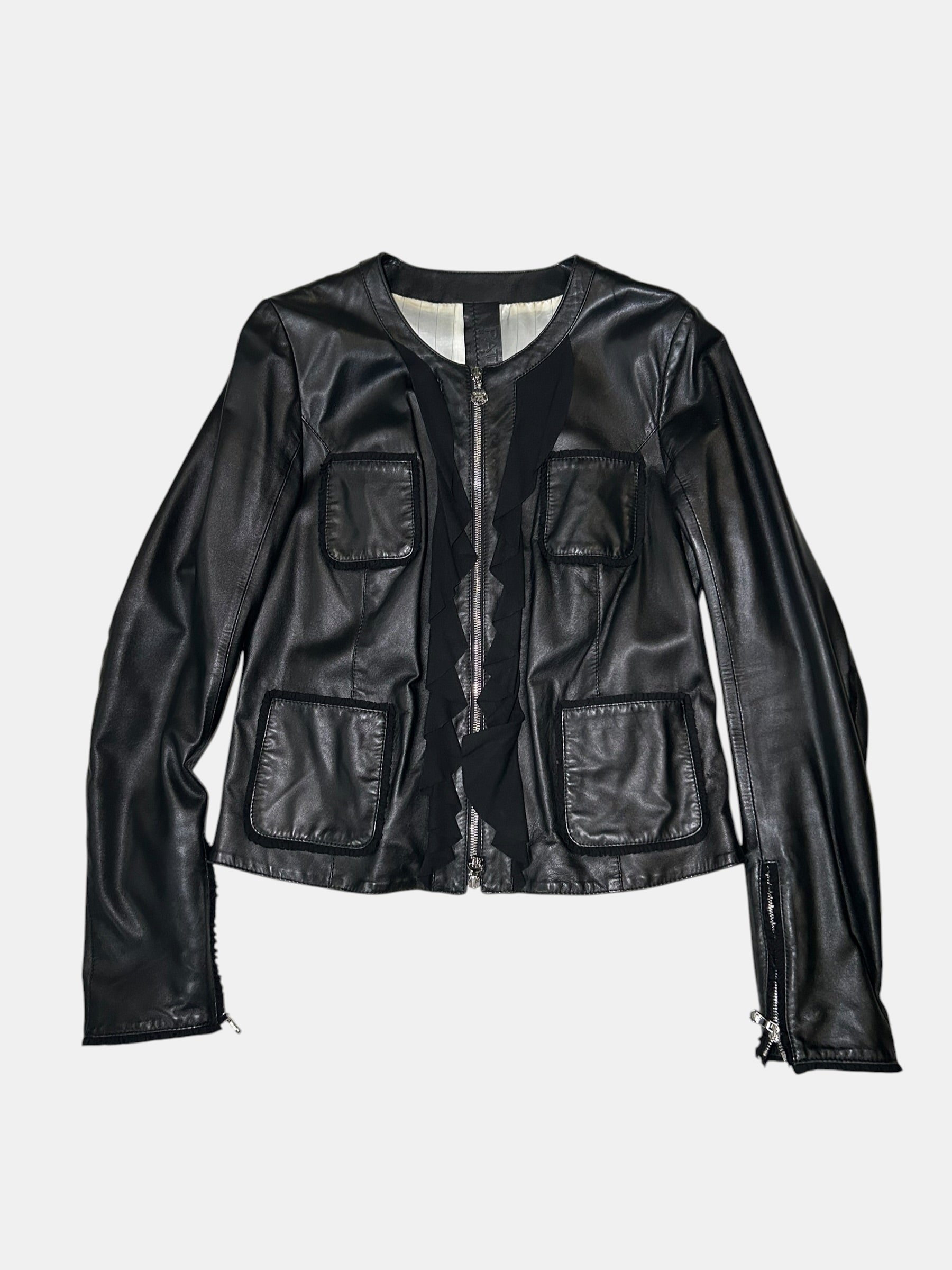 Ruffle-Trim Jacket