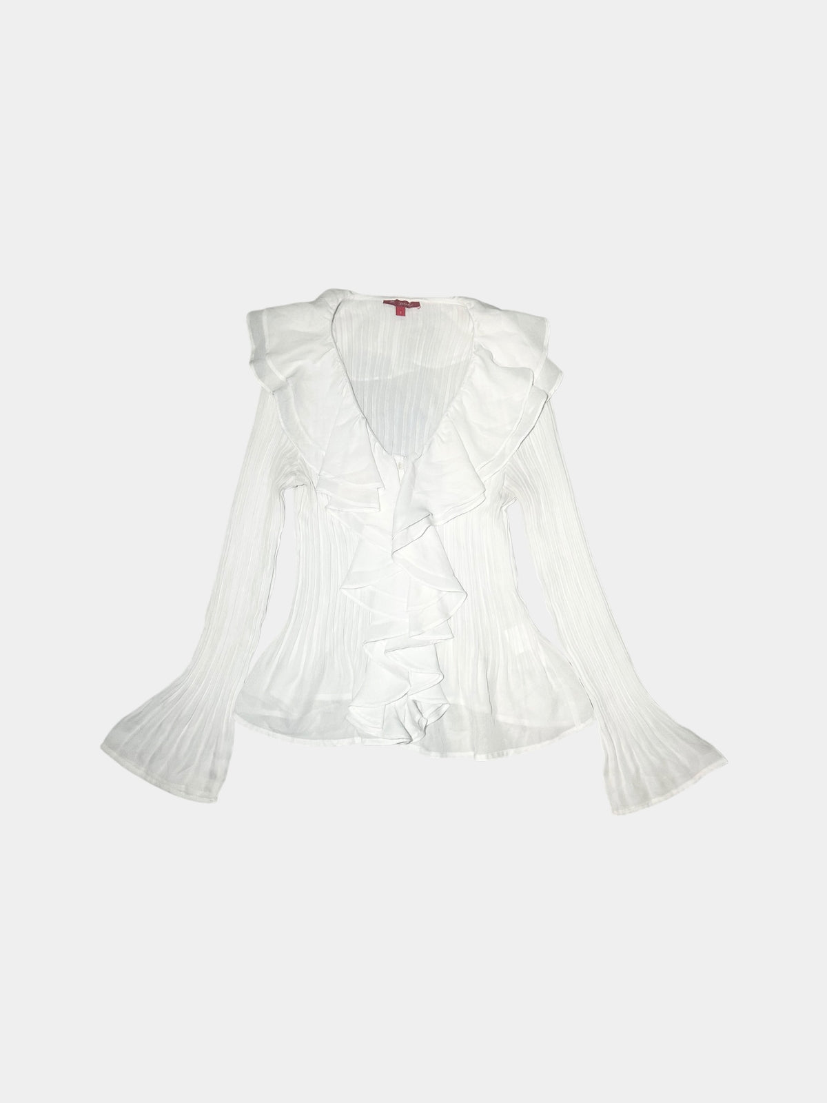 Ruffle-Front Blouse