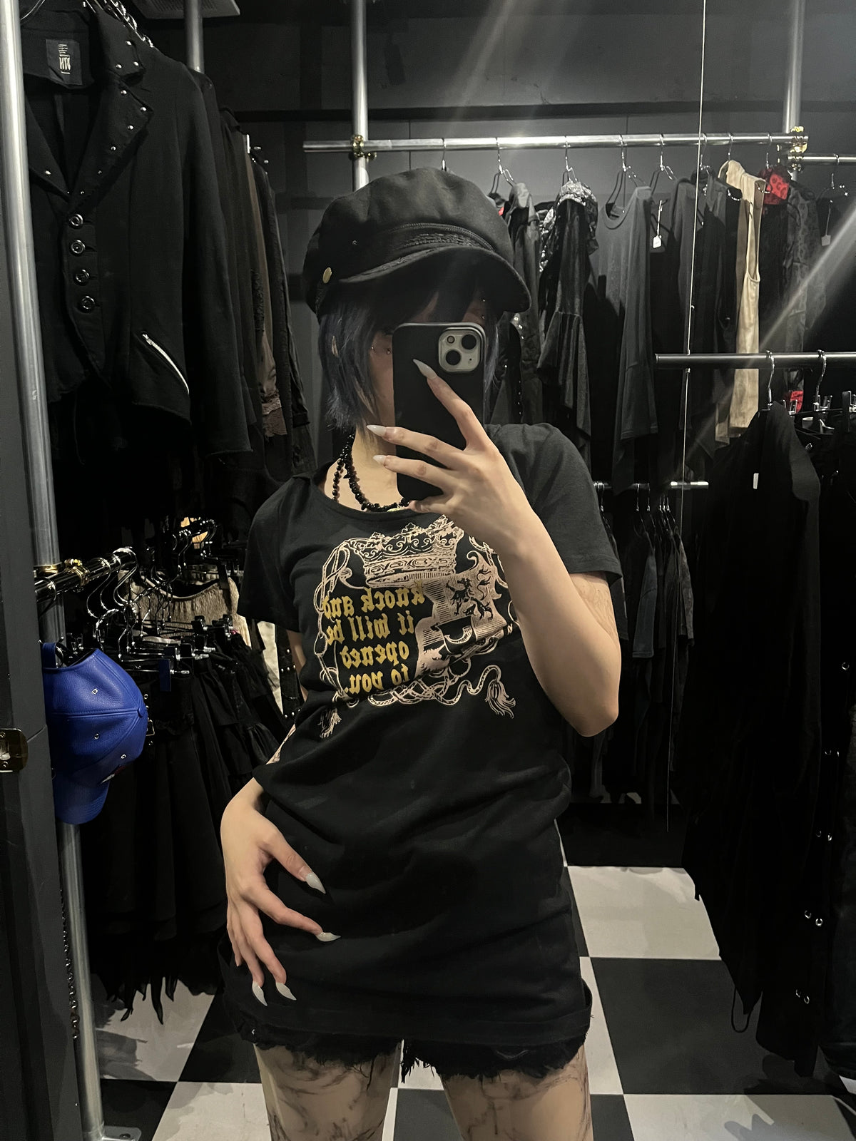 Gothic Crest Hooded Tee