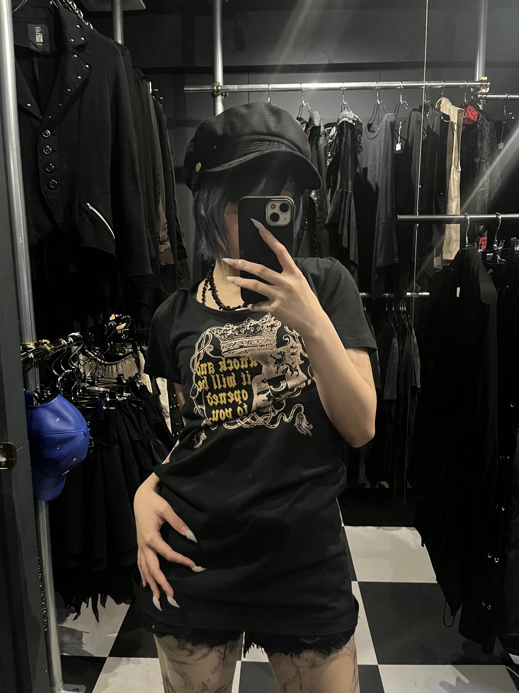 Gothic Crest Hooded Tee
