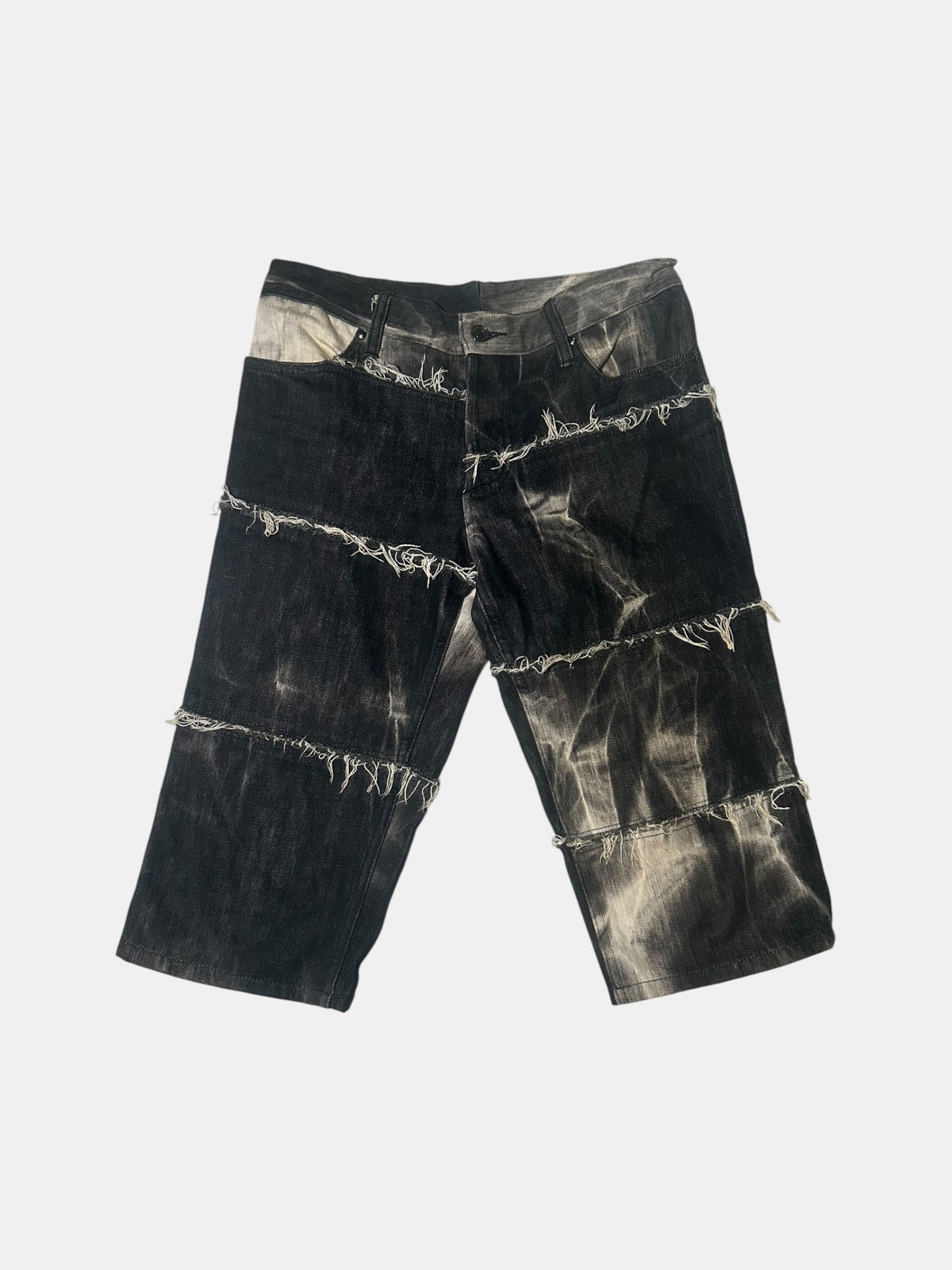 Marbled Cropped Jeans