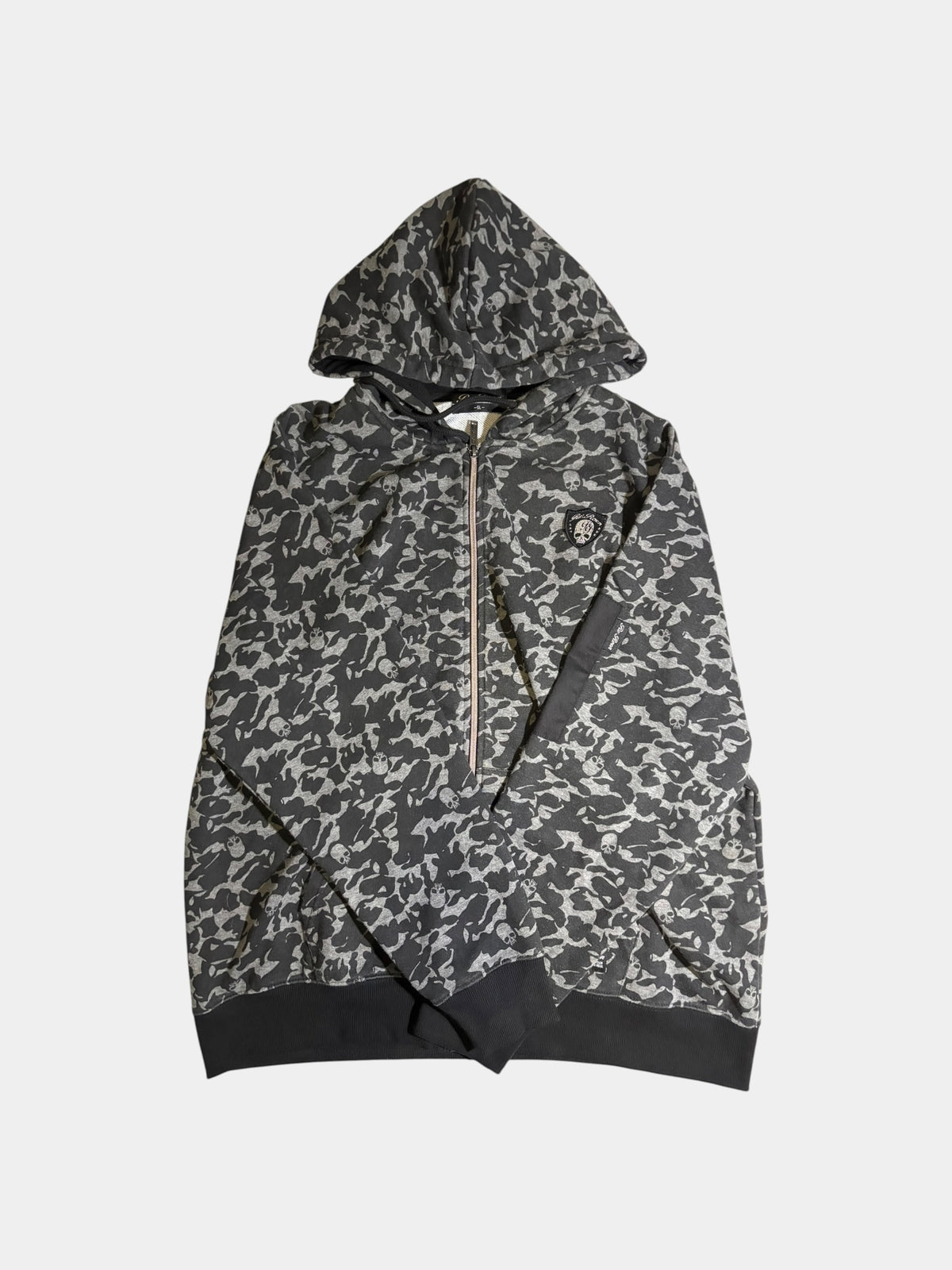 Skull Camo Zip Hoodie