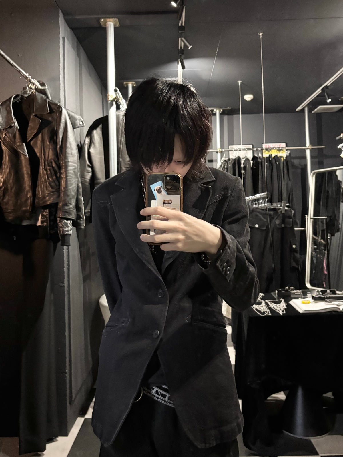 Contrast-Stitch Tailored Jacket