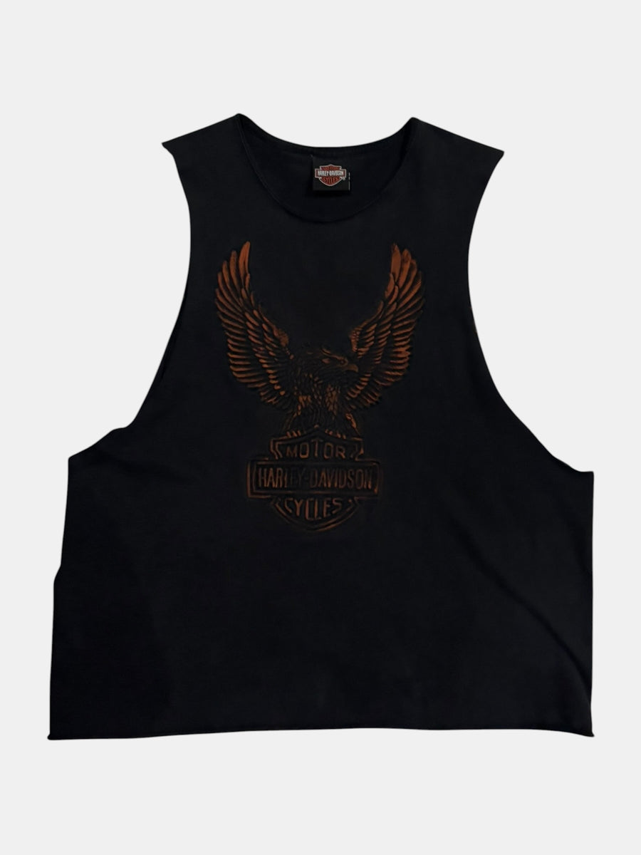 Harley-Davidson Eagle Graphic Cut-Off Tank Top