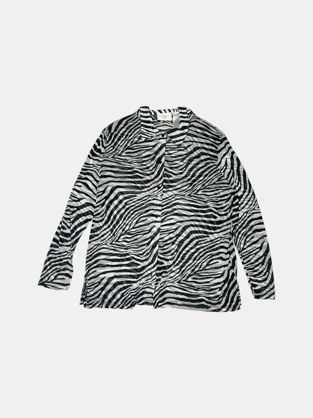 Sheer Zebra Print Blouse